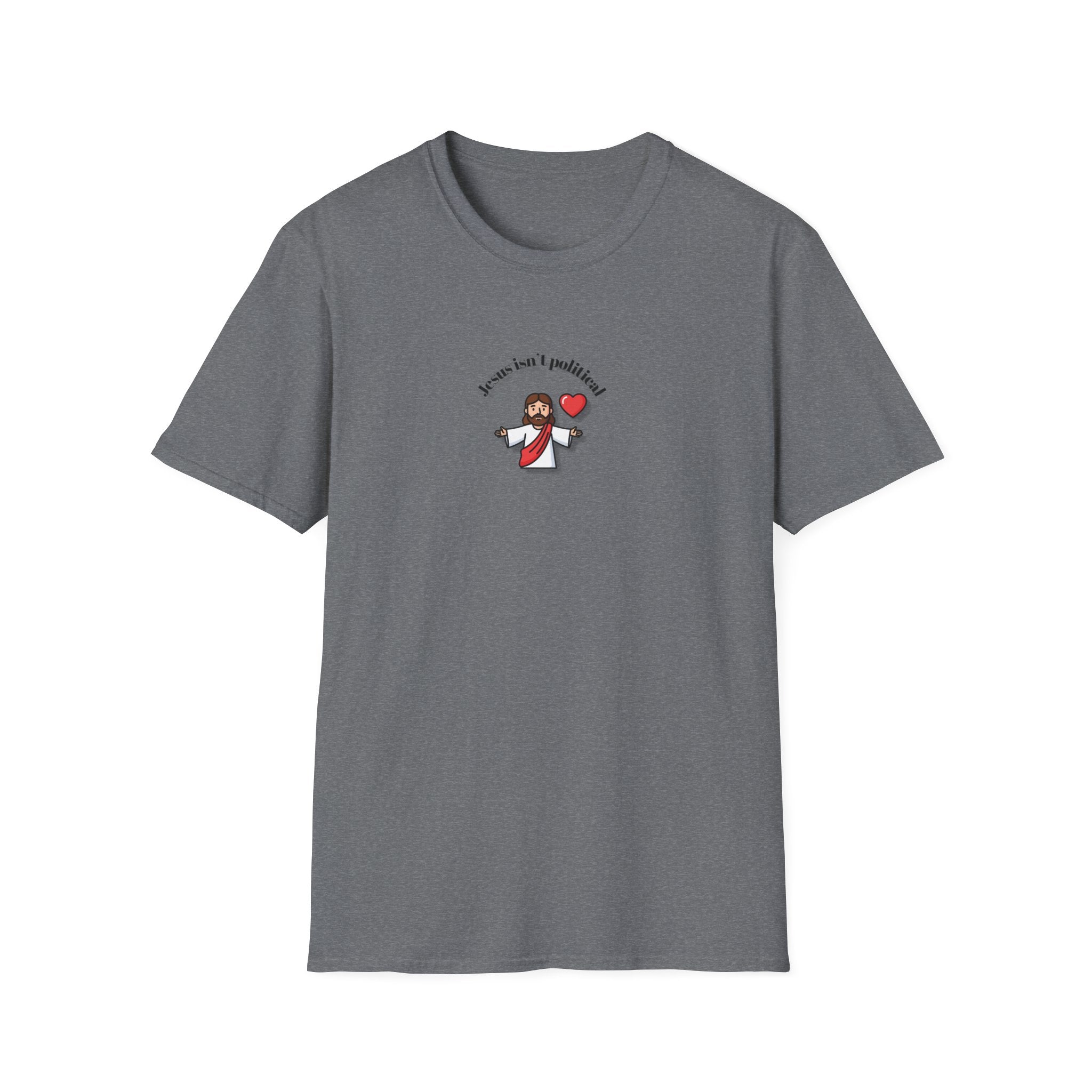 Relaxed Men & Women Soft Tee - Jesus isn't political