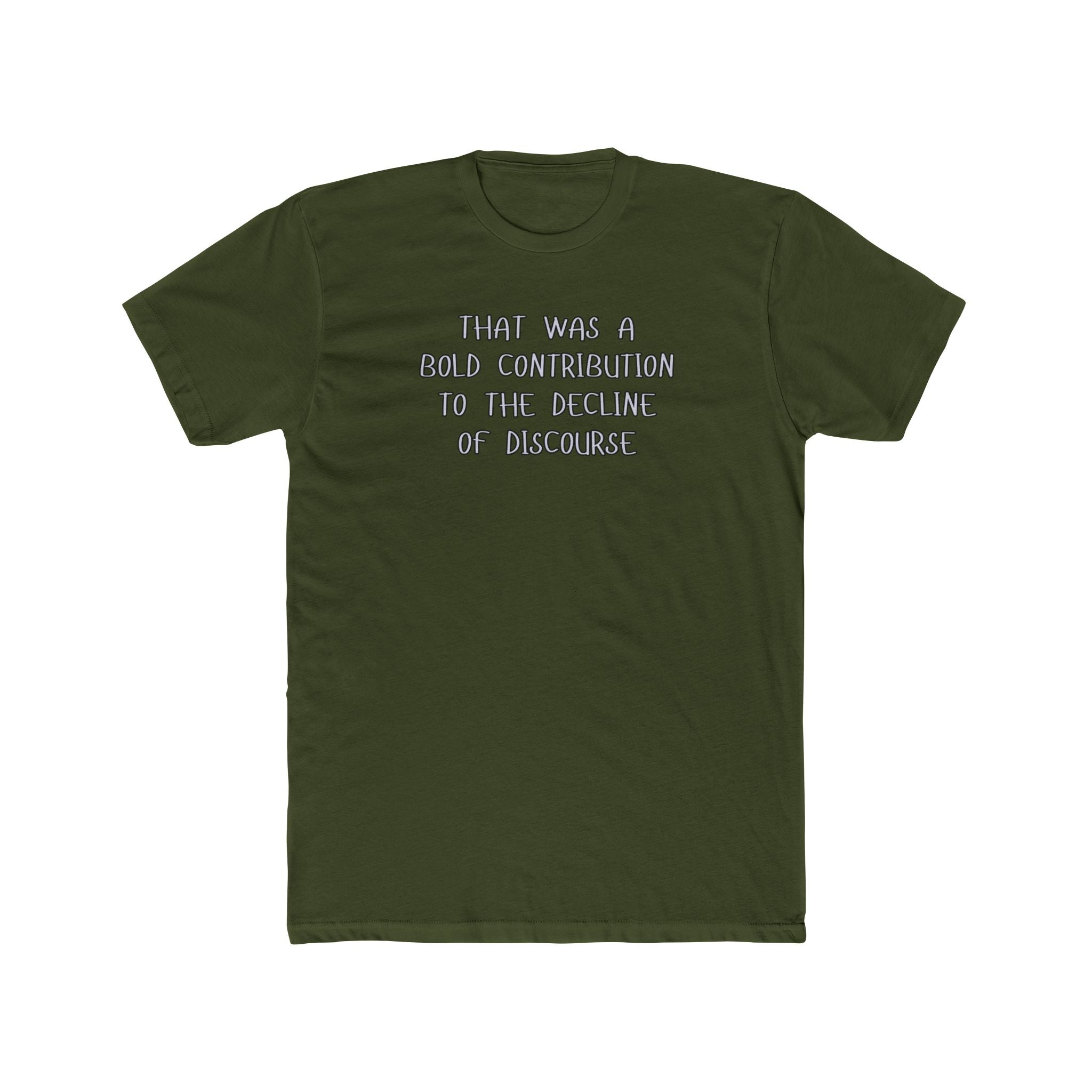 Relaxed Men's Tee - "Bold Contribution"