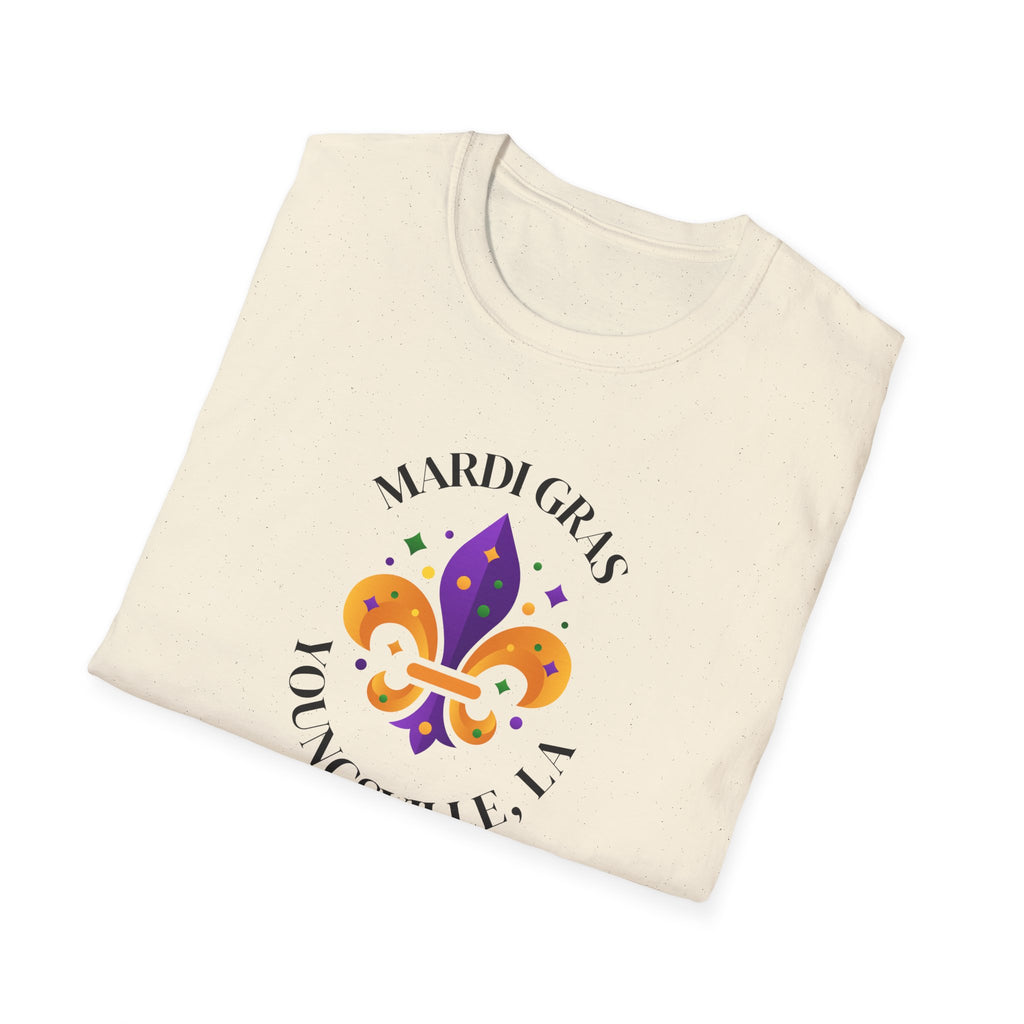 Relaxed Soft Tee for Men and Women Mardi Grad Youngsville La