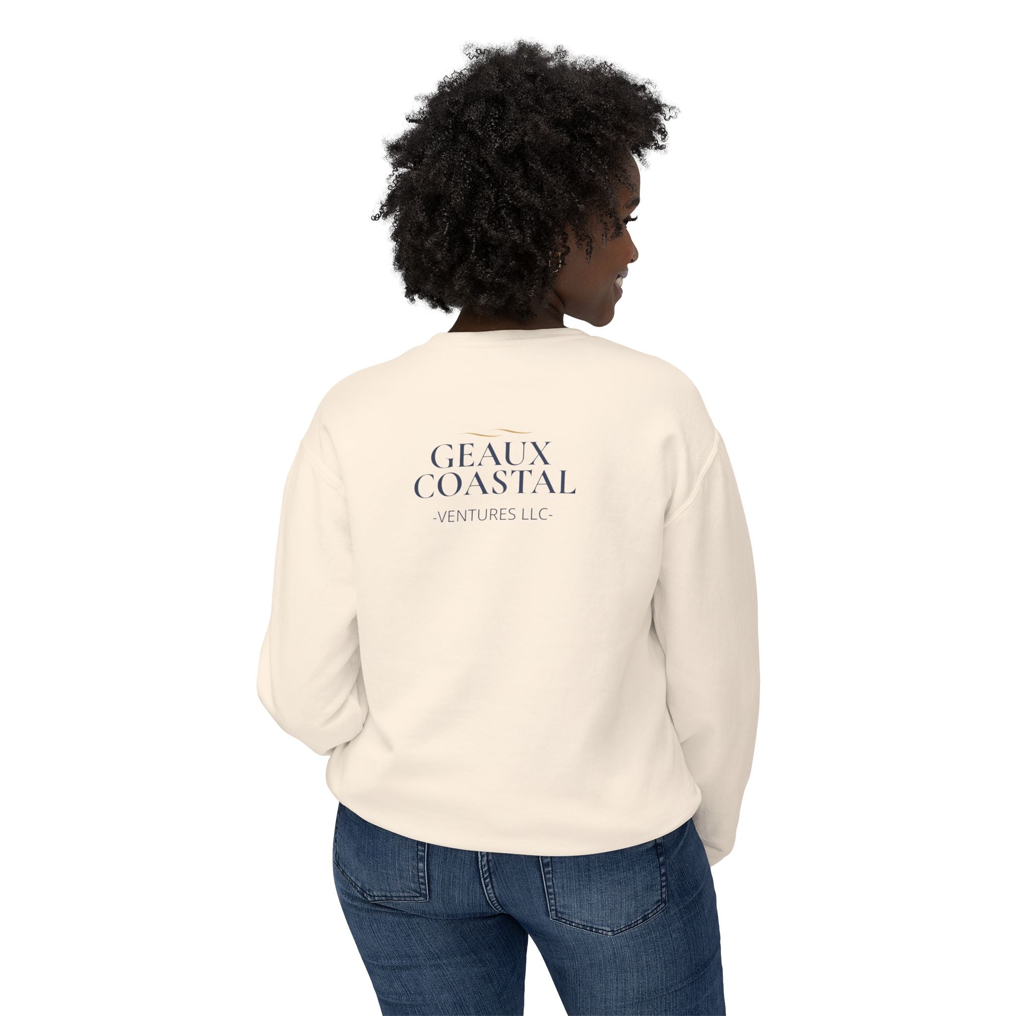 Woman's Lightweight Crewneck Sweatshirt - Soft and Relaxed - Adjust your crown