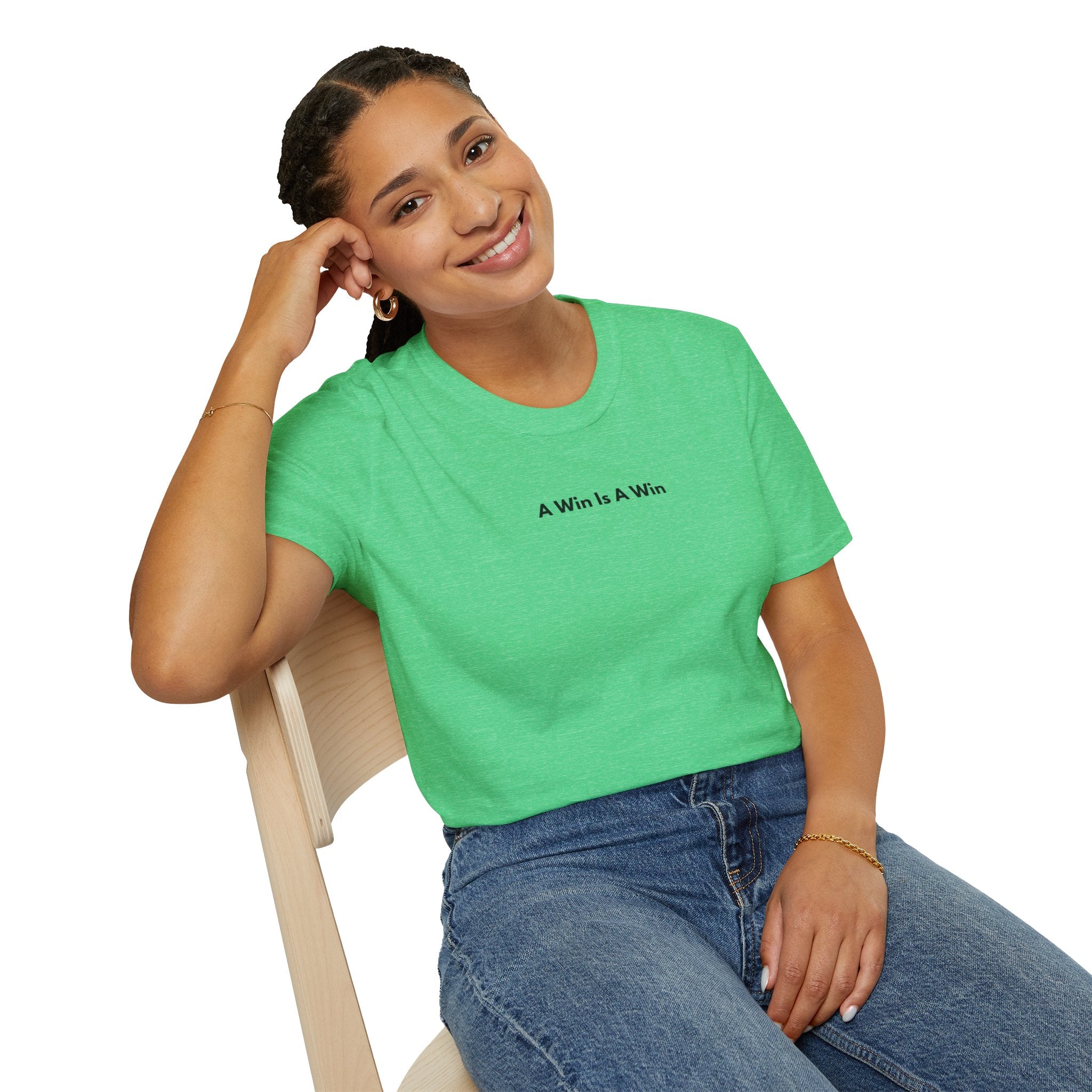 Men & Women Soft Relaxed Tee - a win is a win