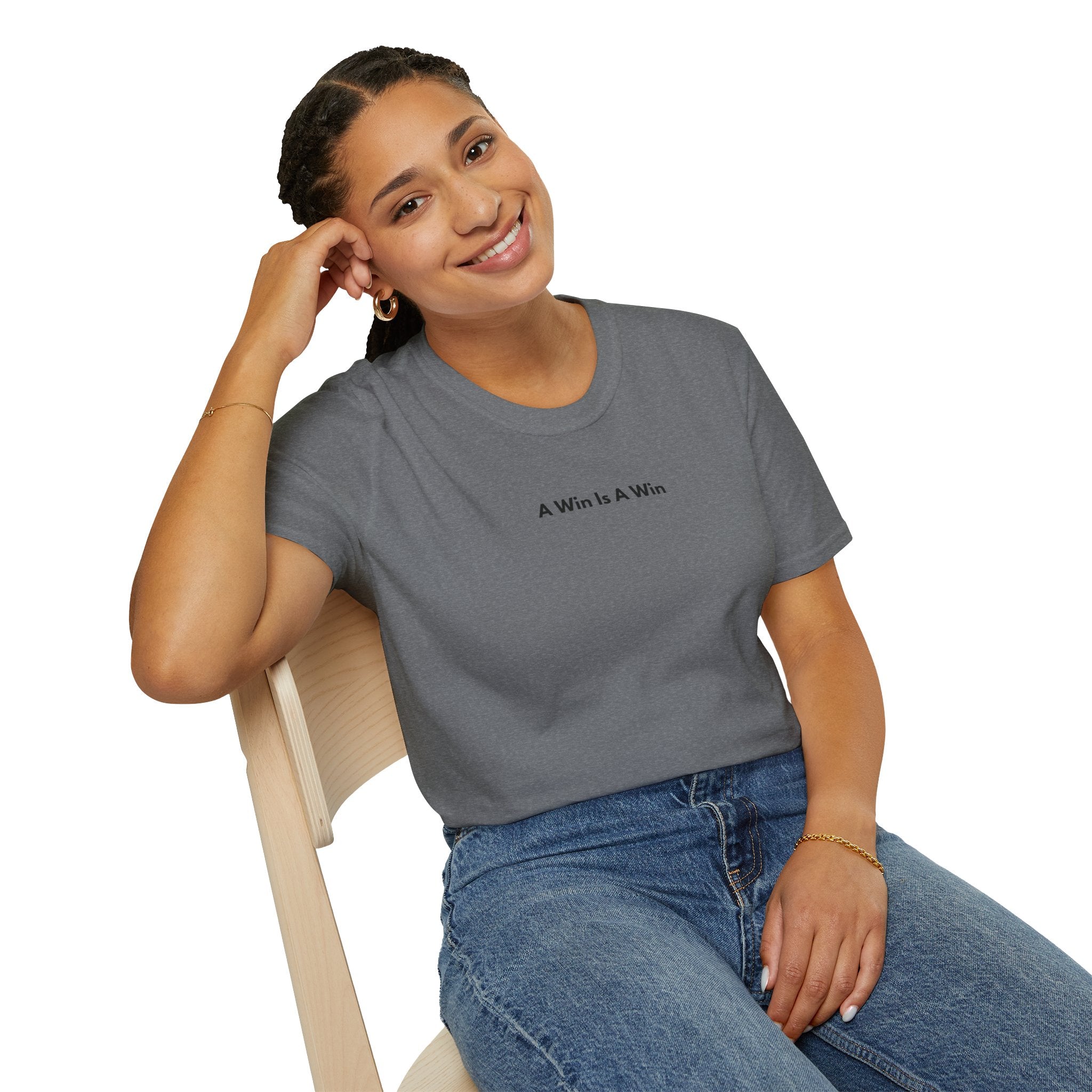 Men & Women Soft Relaxed Tee - a win is a win