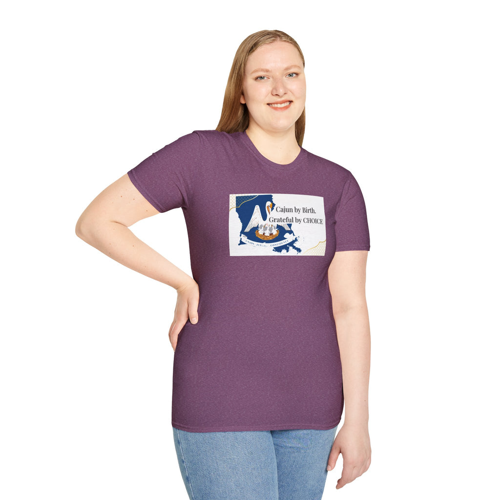 Soft Relaxed Tee Men and Women - Cajun By Birth Grateful by Choice