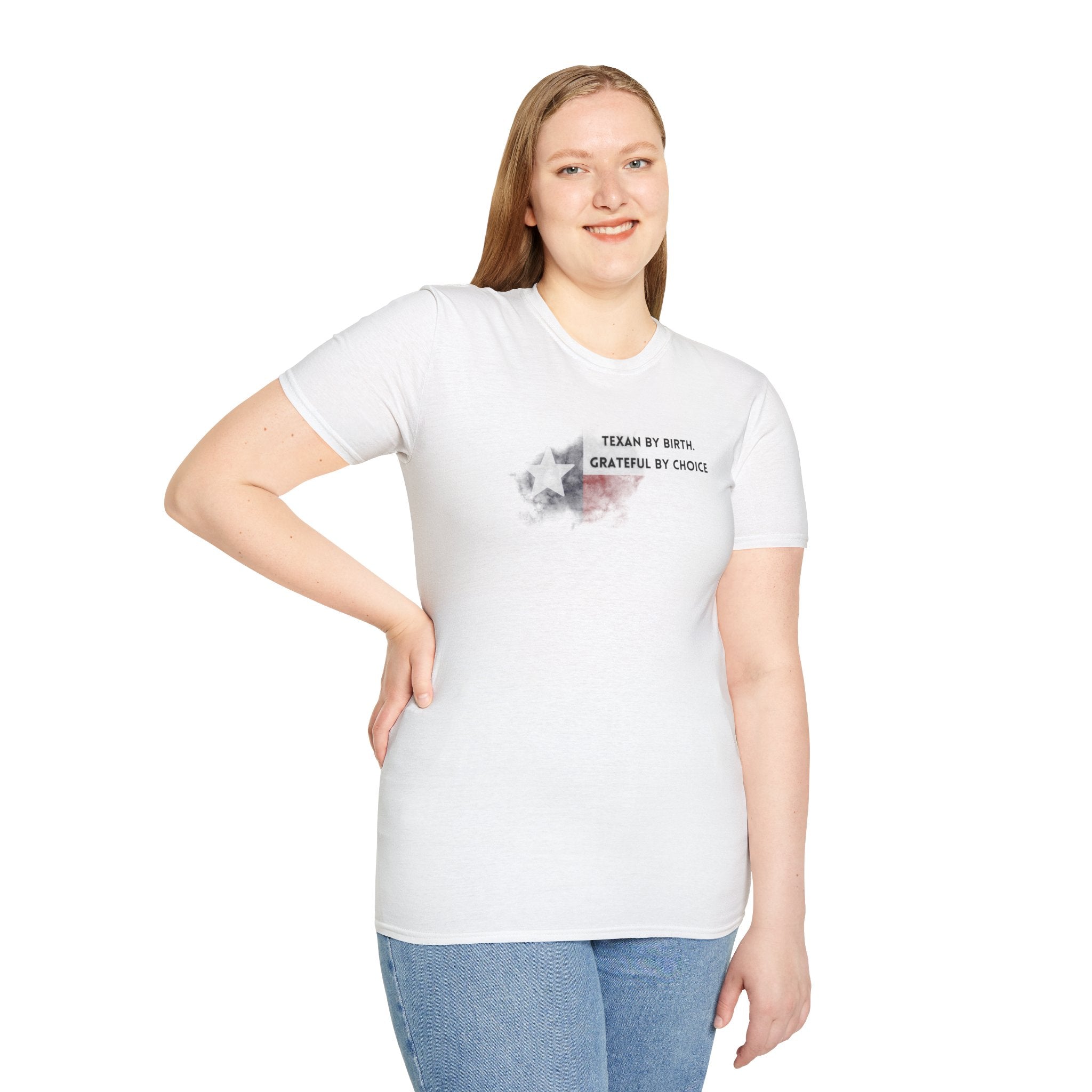 Soft Relaxed Tee - Men and Women- Texan by birth