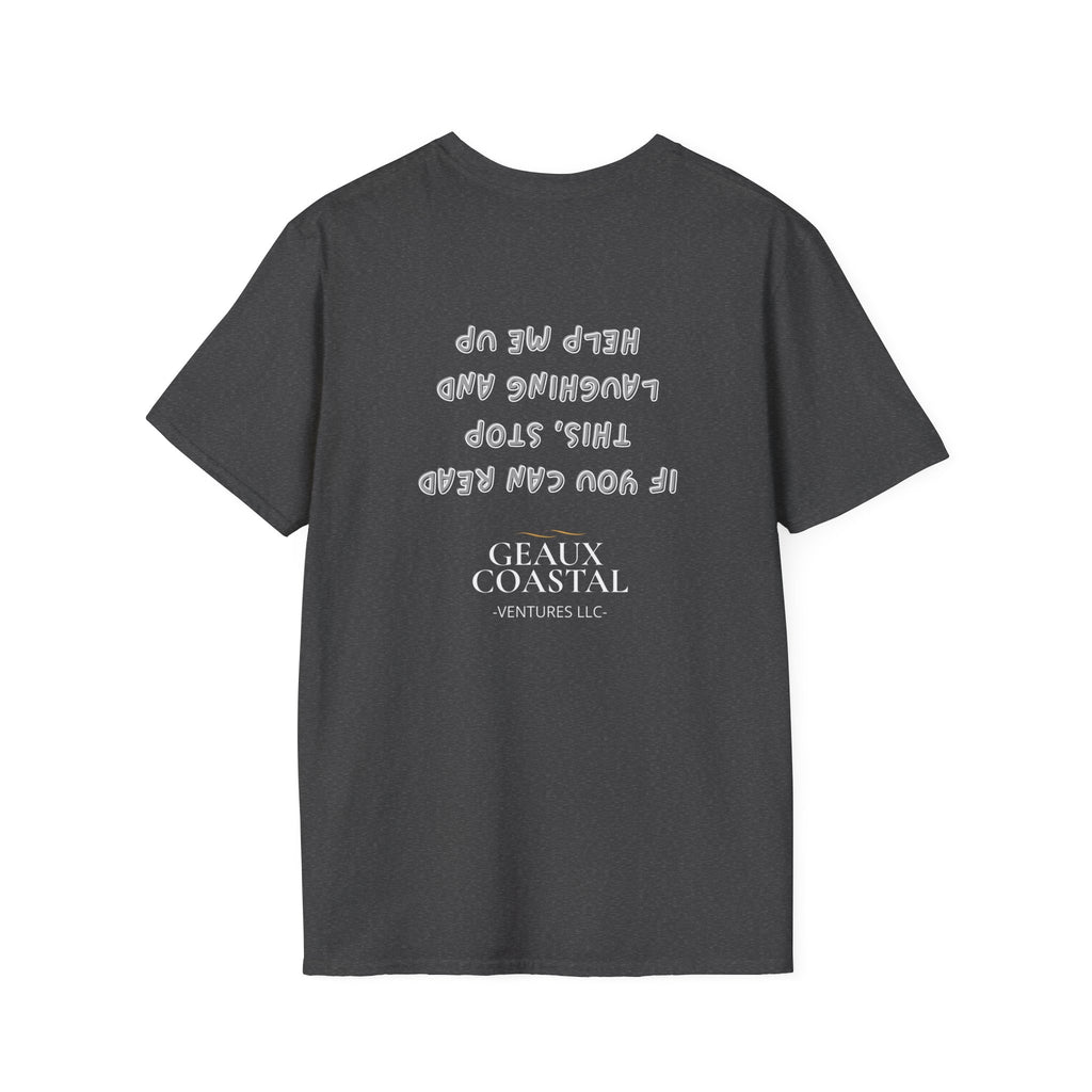 Men and Women ( Soft ) t Shirt - Here Fishy Fishy with Funny BACK - Regular Fit