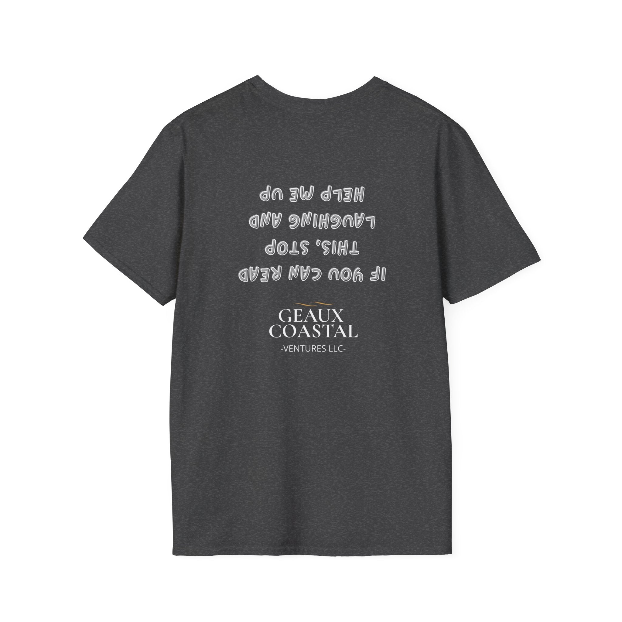 Men and Women ( Soft ) t Shirt - Here Fishy Fishy with Funny BACK - Regular Fit