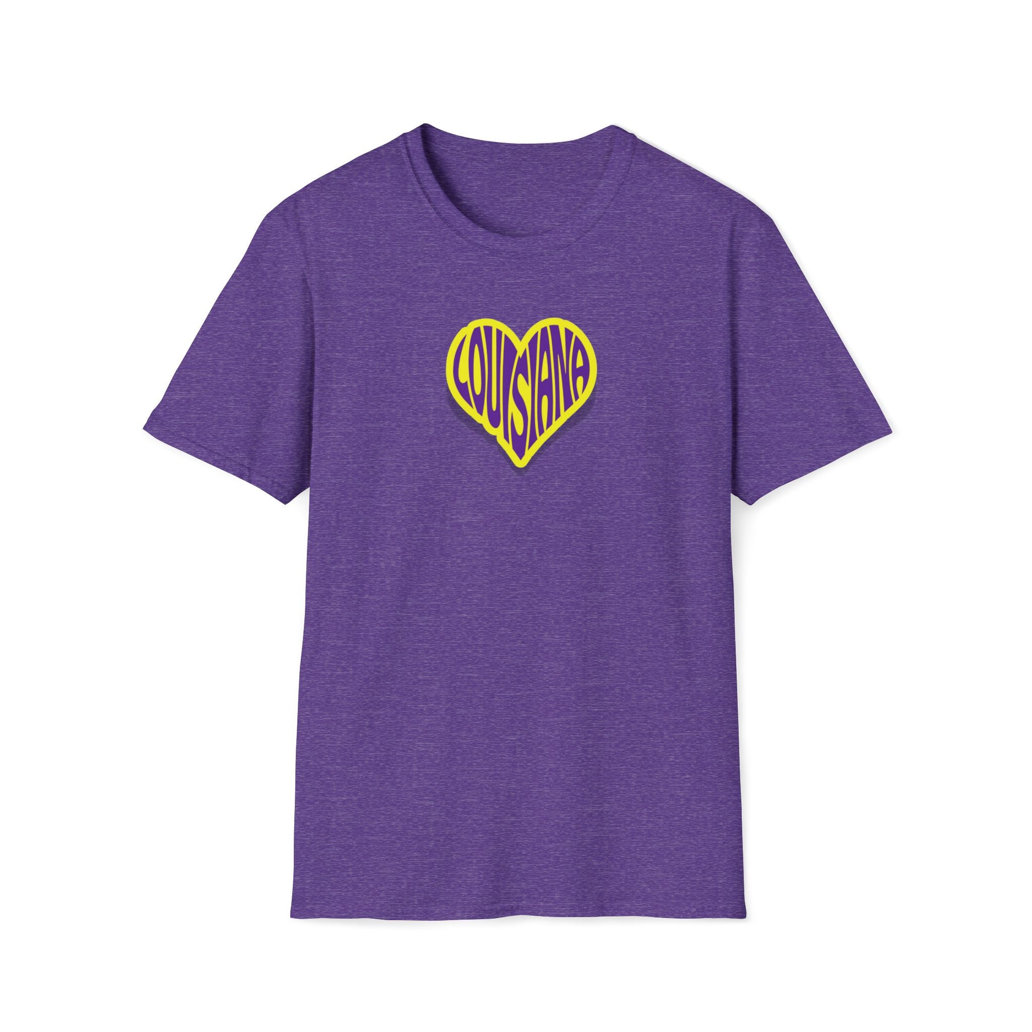 Relaxed Soft Woman's tee - Louisiana heart