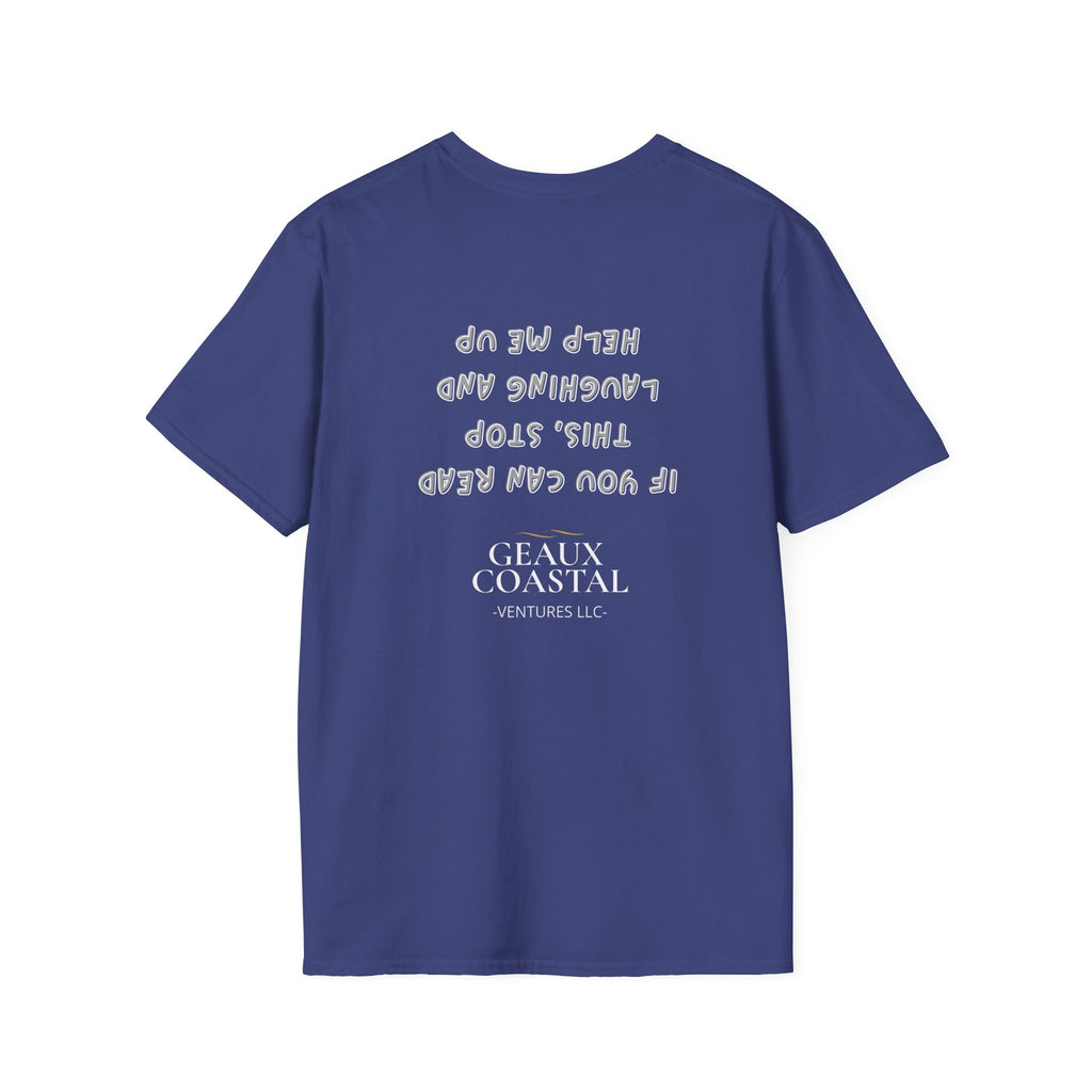 Men and Women ( Soft ) t Shirt - Here Fishy Fishy with Funny BACK - Regular Fit
