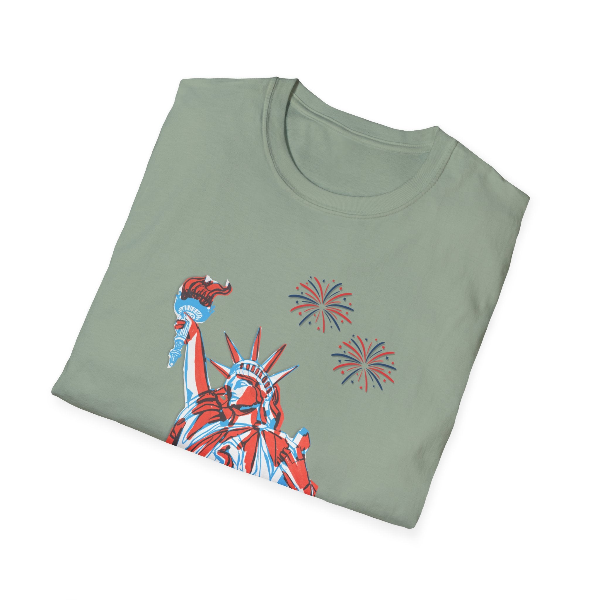 Relaxed Soft Tee- Men & Women - Statue of Liberty 250