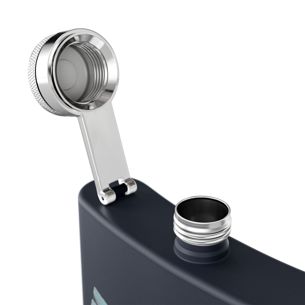 Stainless Steel Flask, 6oz - God Leading you through the deep