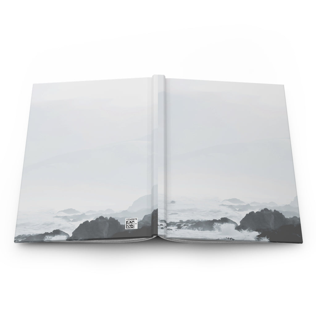 Hardcover Journal Matte - Reflection  Black and white