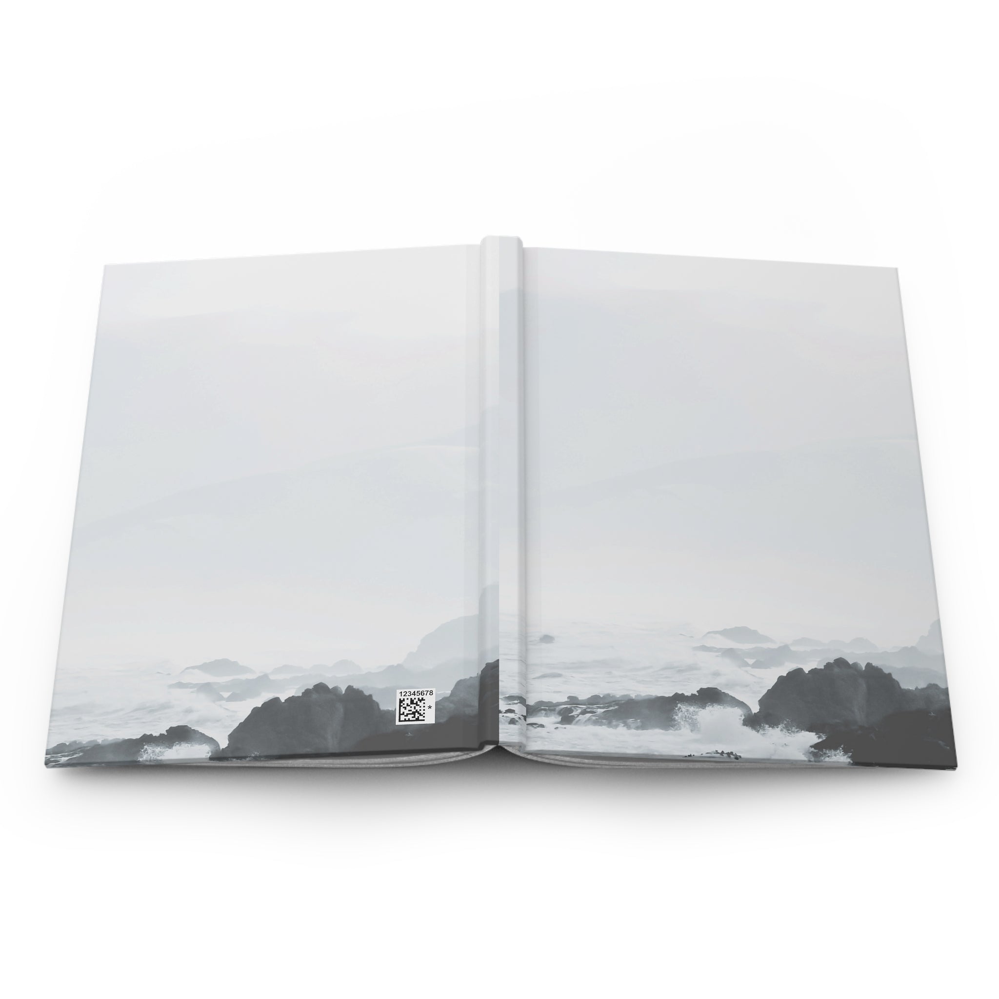 Hardcover Journal Matte - Reflection  Black and white