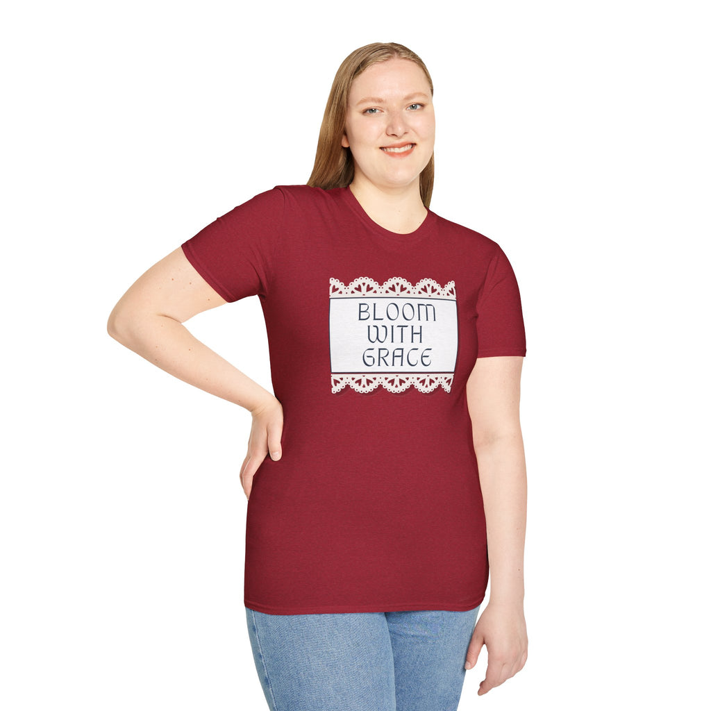 Women's Soft Relaxed Tee -  Bloom with Grace