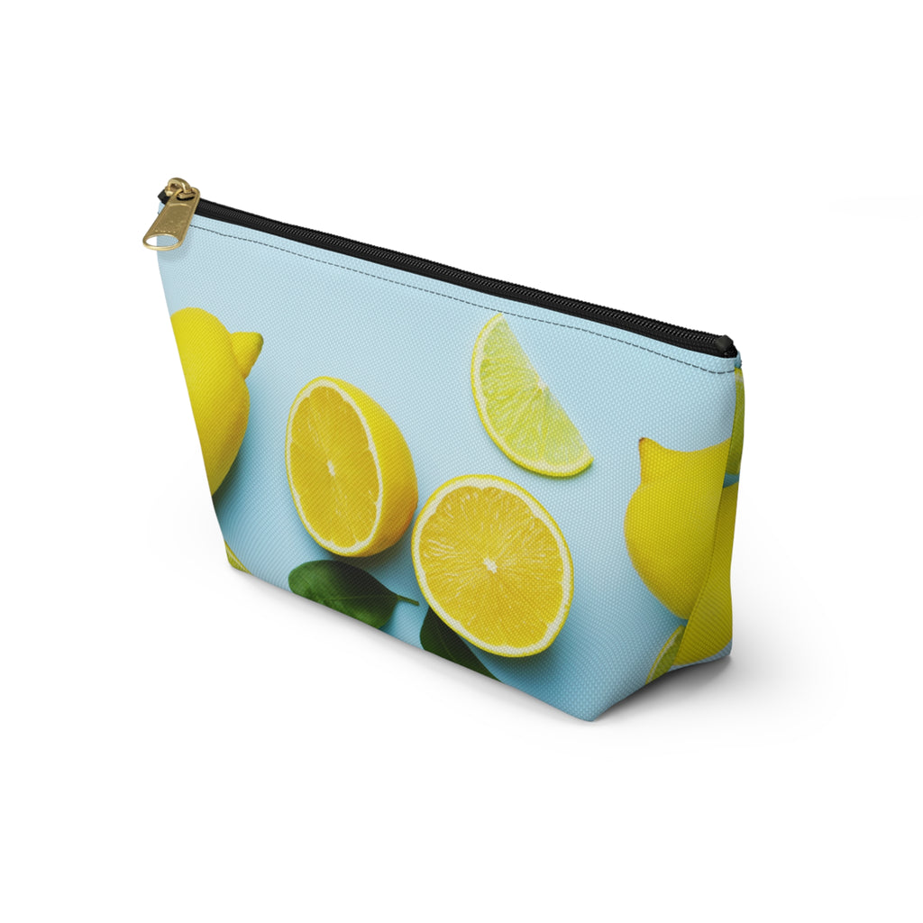 Accessory Pouch w T-bottom - Lemons