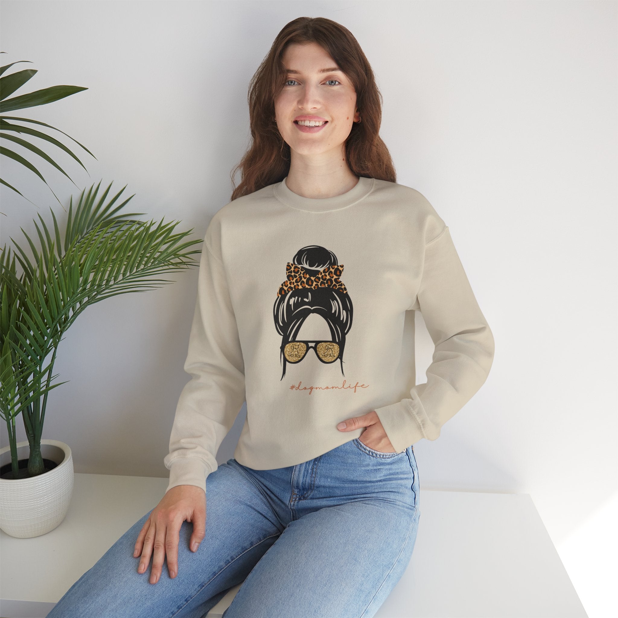Relaxed Warm Heavy Sweater - Dog Mom Life