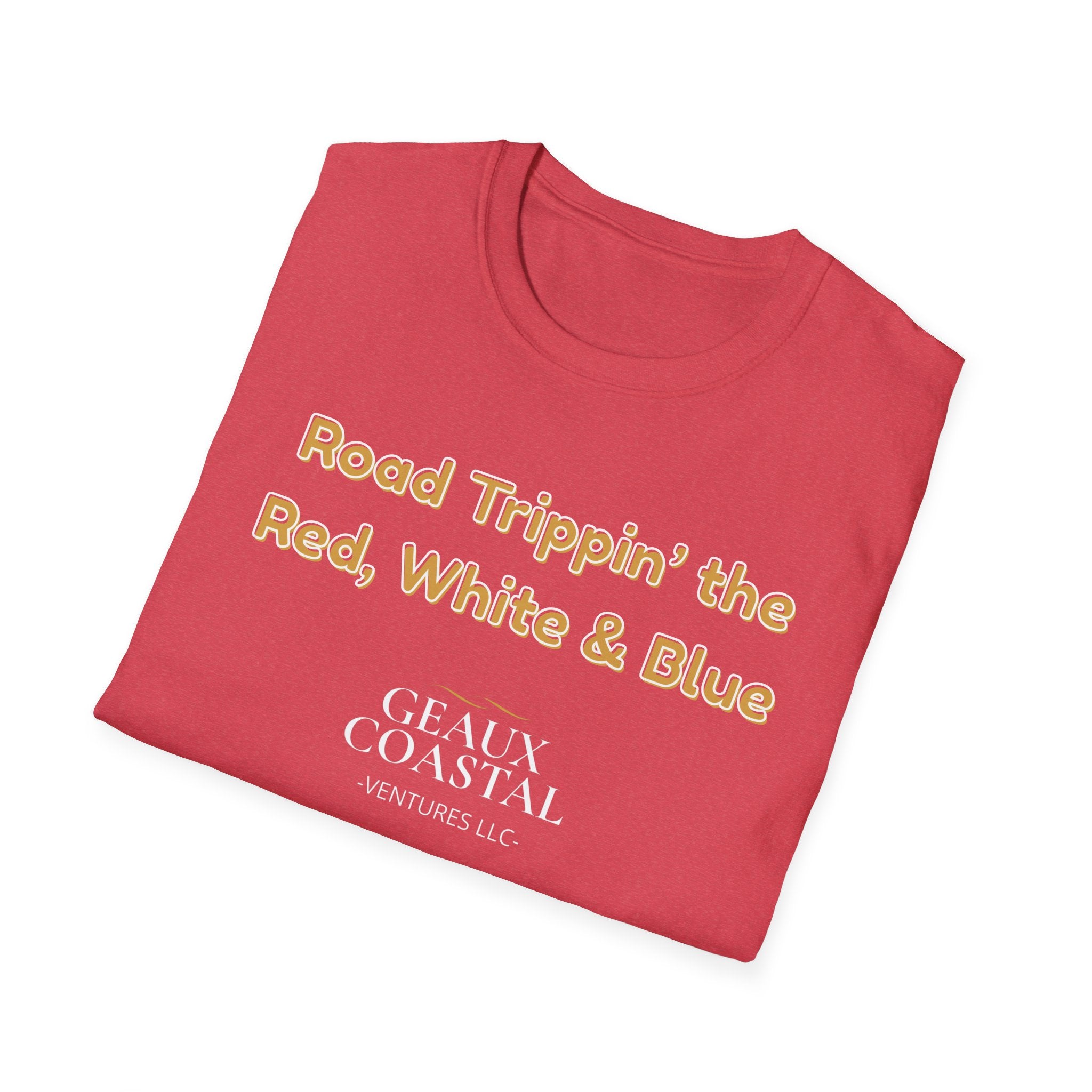 Men or Women Relaxed Soft Tee -  Road Tripping the USA