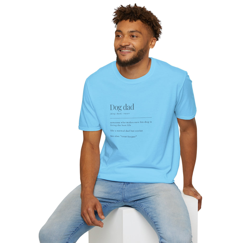 Soft Mens Tee- Dog Dad (Regular  relaxed Fit)