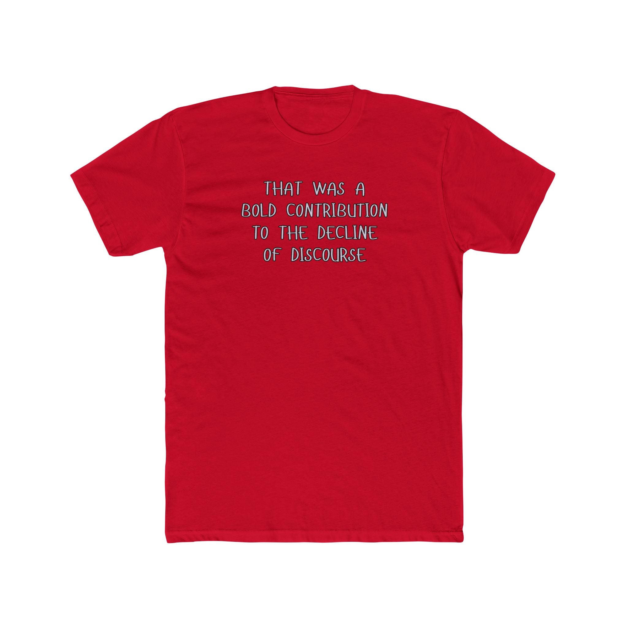 Relaxed Men's Tee - "Bold Contribution"