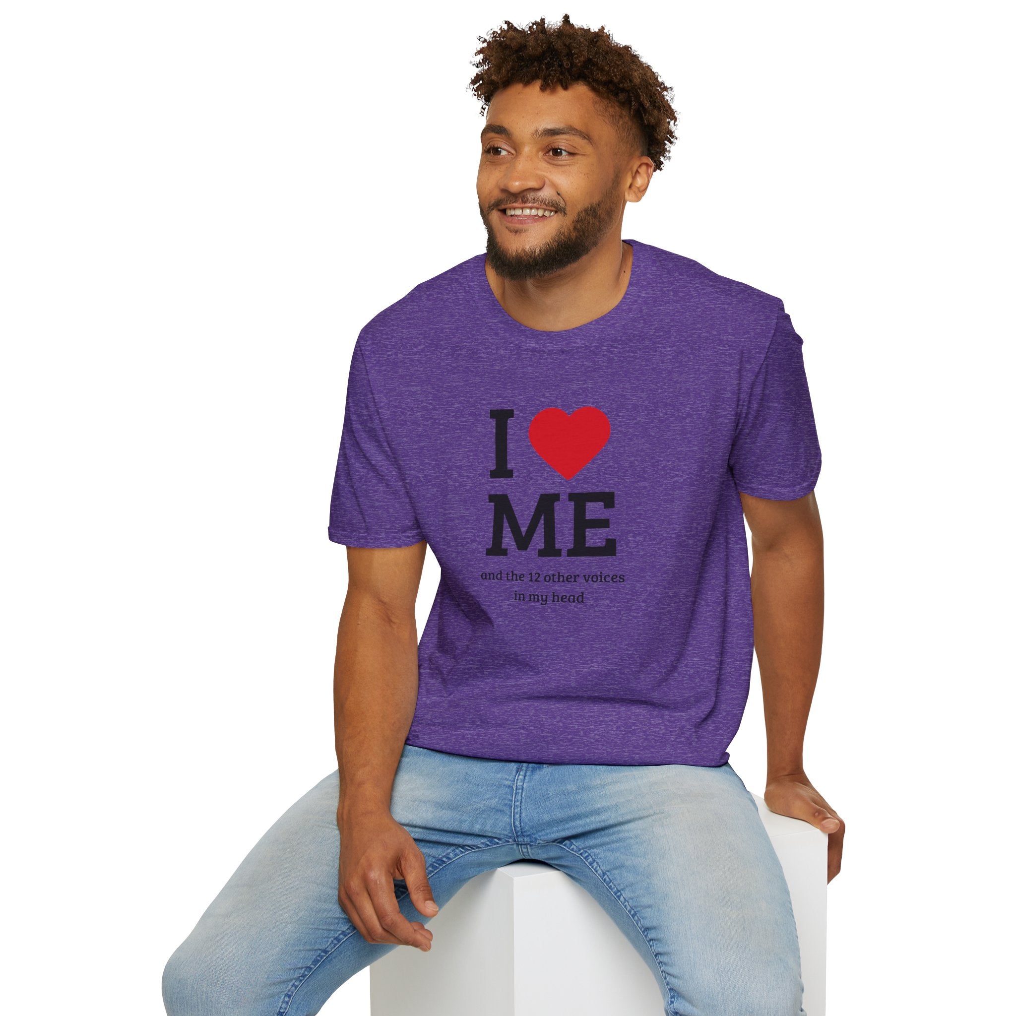 Soft Flexible Tee - Men and Women - I love me and the 12 other voices