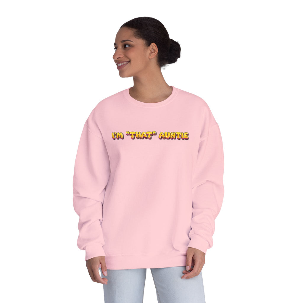 Lightweight Women's Sweatshirt - Im That Auntie Colorful