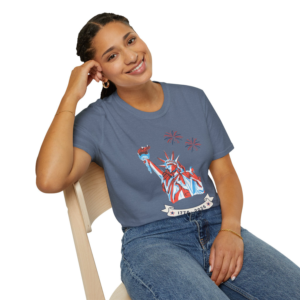 Relaxed Soft Tee- Men & Women - Statue of Liberty 250