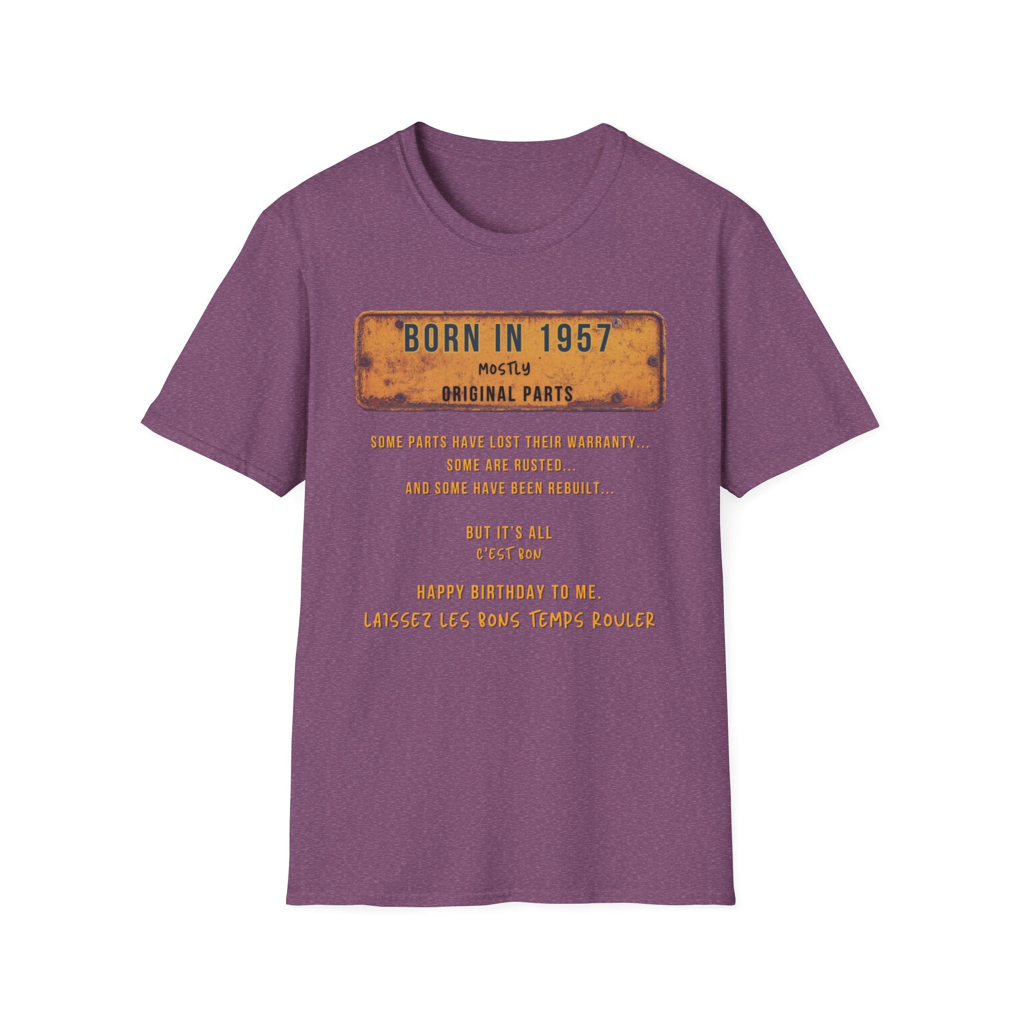 Mens Shirt Relaxed Tee  1957 B Day
