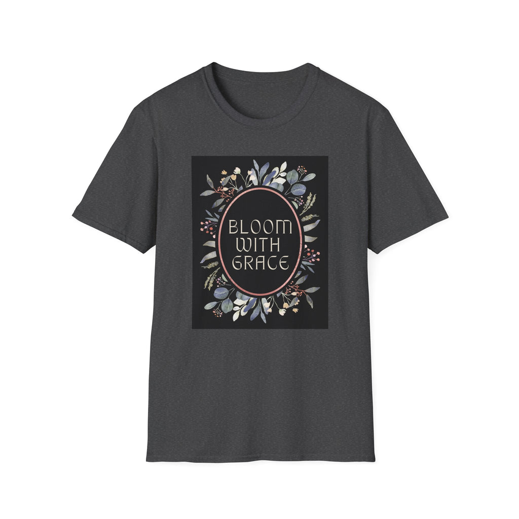 Women's Relaxed Tee - Bloom with Grace Back flowers
