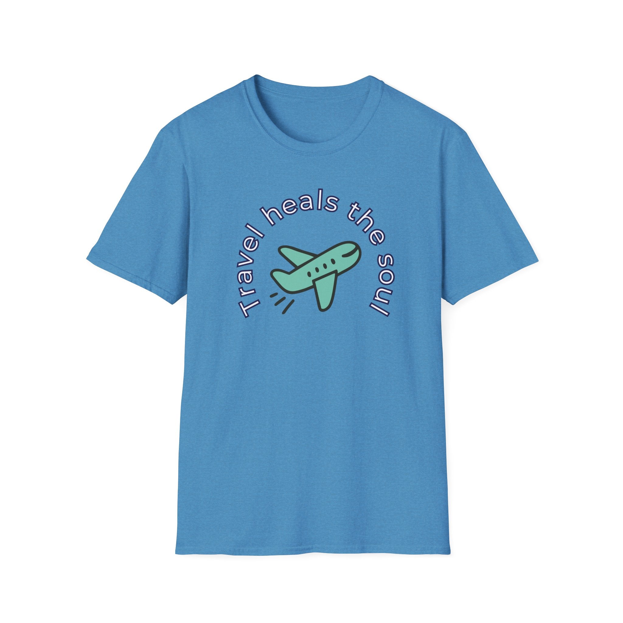 Comfty Woman's  Softstyle T-Shirt - "Travel"  "Heals The Soul"