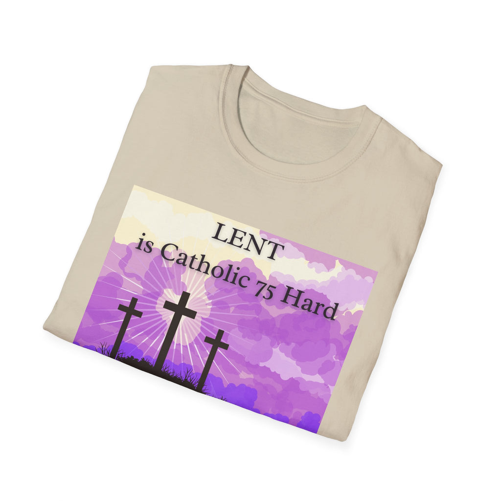 Relaxed Soft Tee Men & Women - Colorful Lent is Catholic 75 Hard