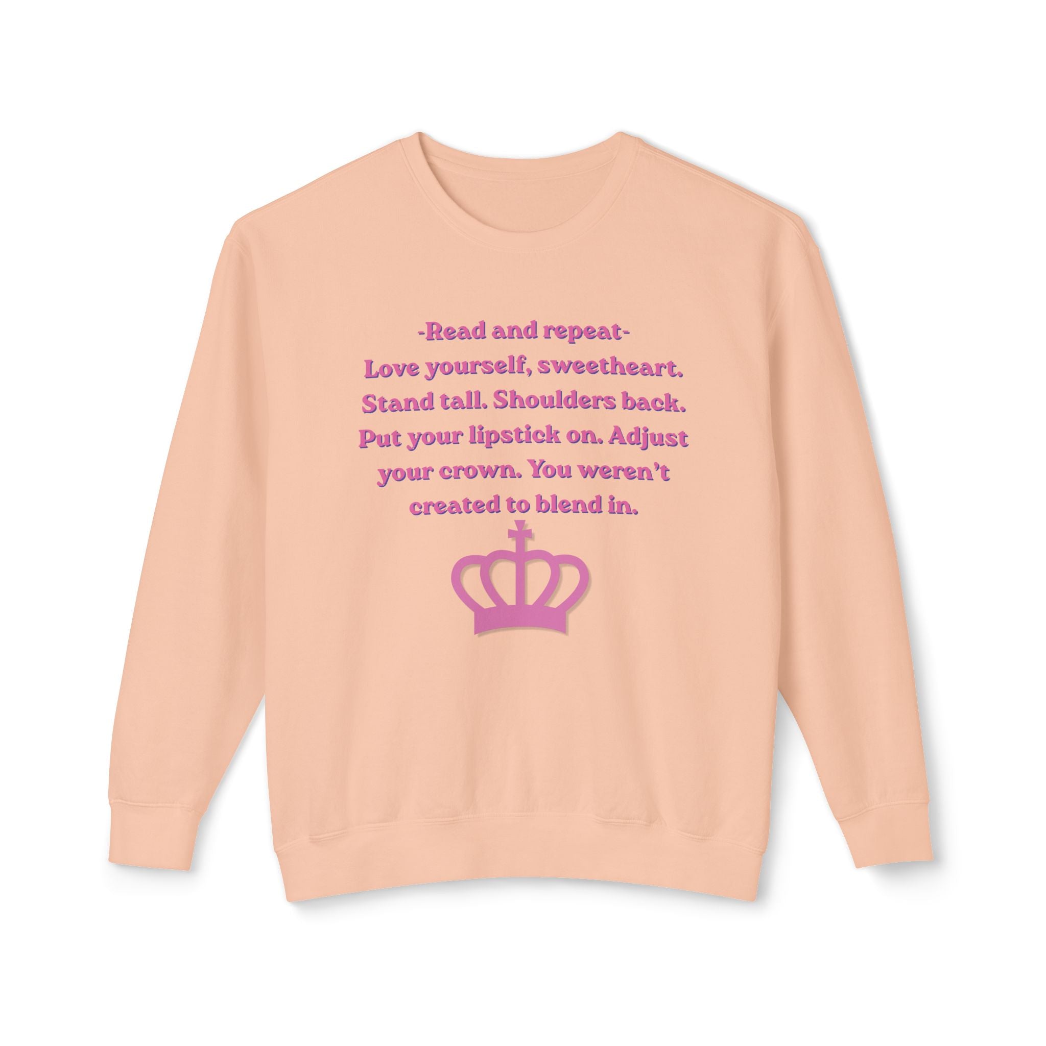 Woman's Lightweight Crewneck Sweatshirt - Soft and Relaxed - Adjust your crown