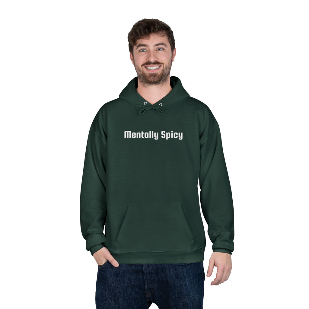 Men and Women - Relaxed - Pullover Hoodie Sweatshirt - Mentally Spicy Dark Colors