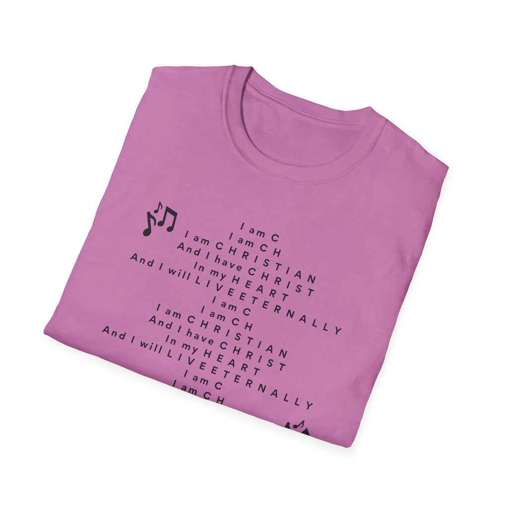 Men & Woman Softstyle T-Shirt - "C-h-r-i-s-t-i-a-n" "Song"