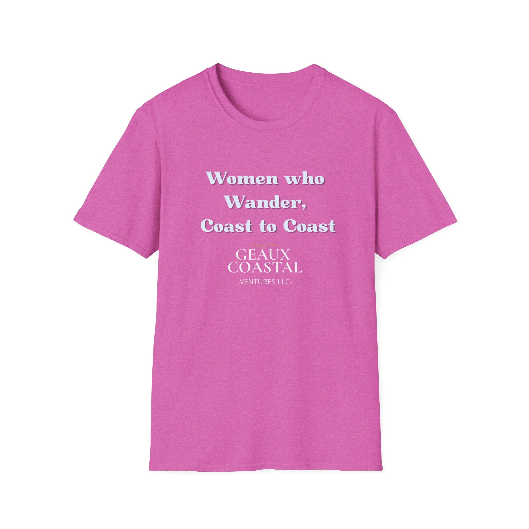 Women Soft Relaxed Tee - Women who wander coast to coast