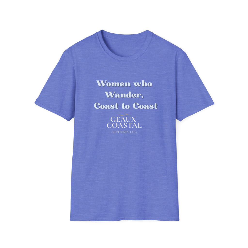 Women Soft Relaxed Tee - Women who wander coast to coast