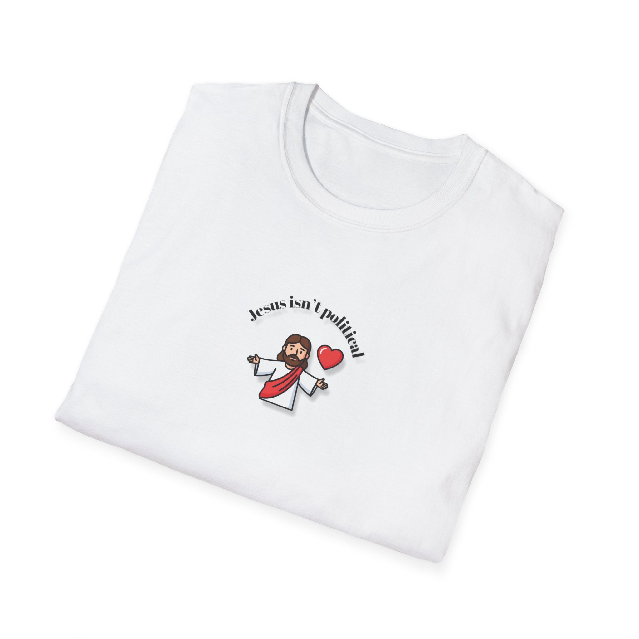 Relaxed Men & Women Soft Tee - Jesus isn't political