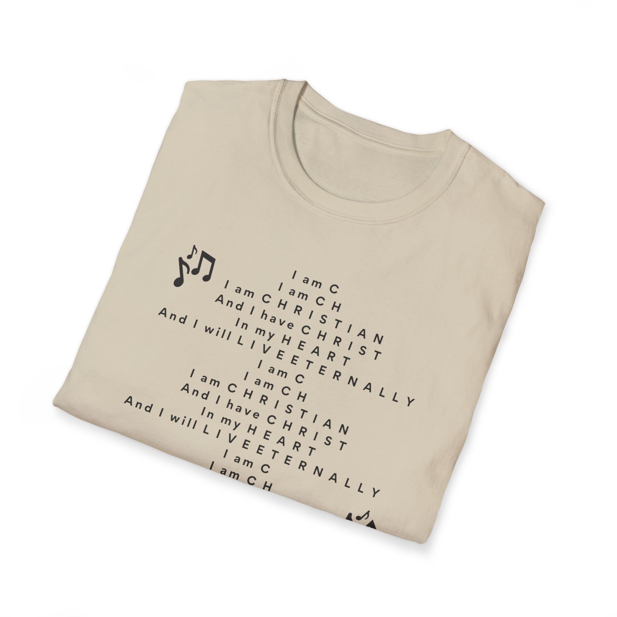 Men & Woman Softstyle T-Shirt - "C-h-r-i-s-t-i-a-n" "Song"