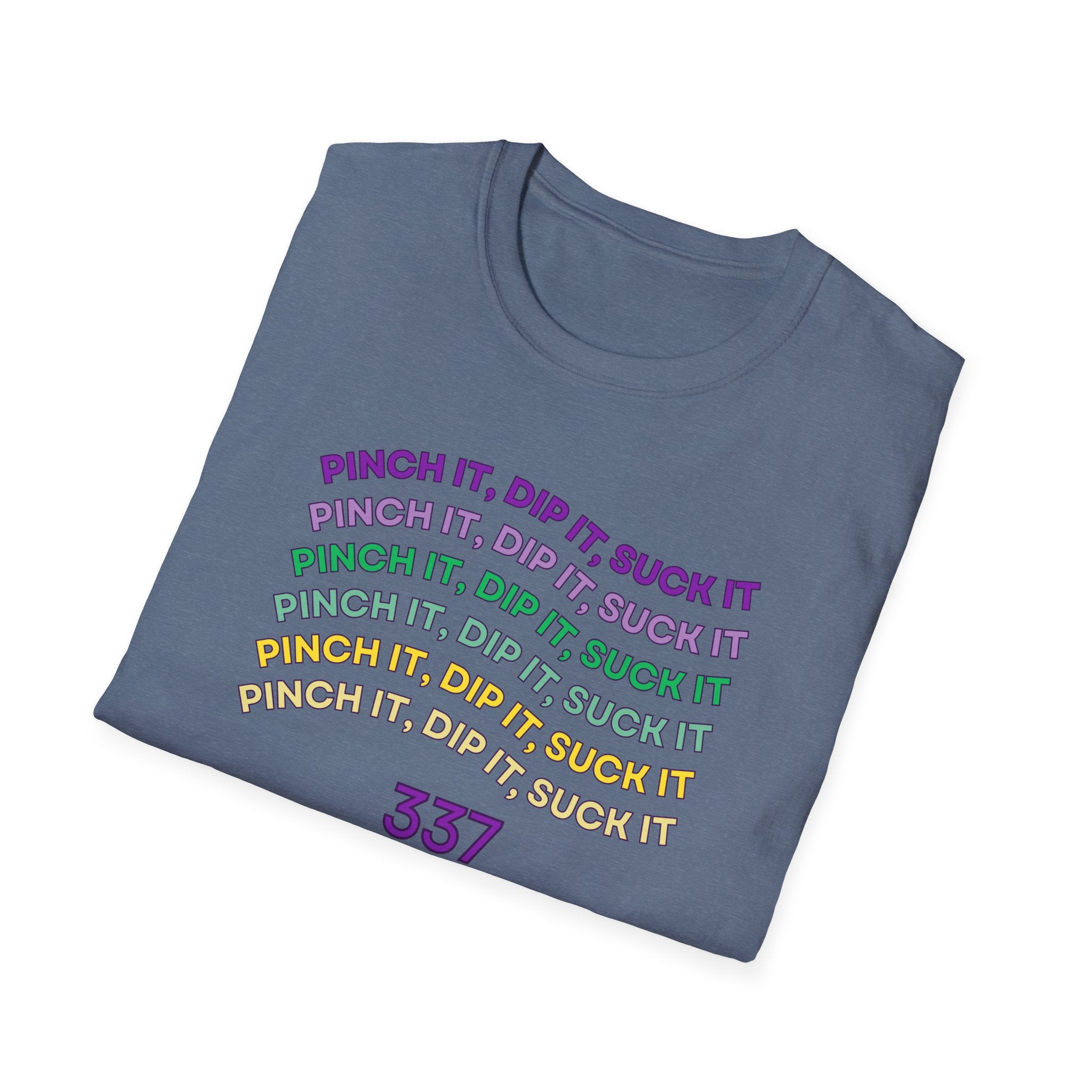 Flexible Soft Tee - (Men & Women) "337" " Mardi Gras"