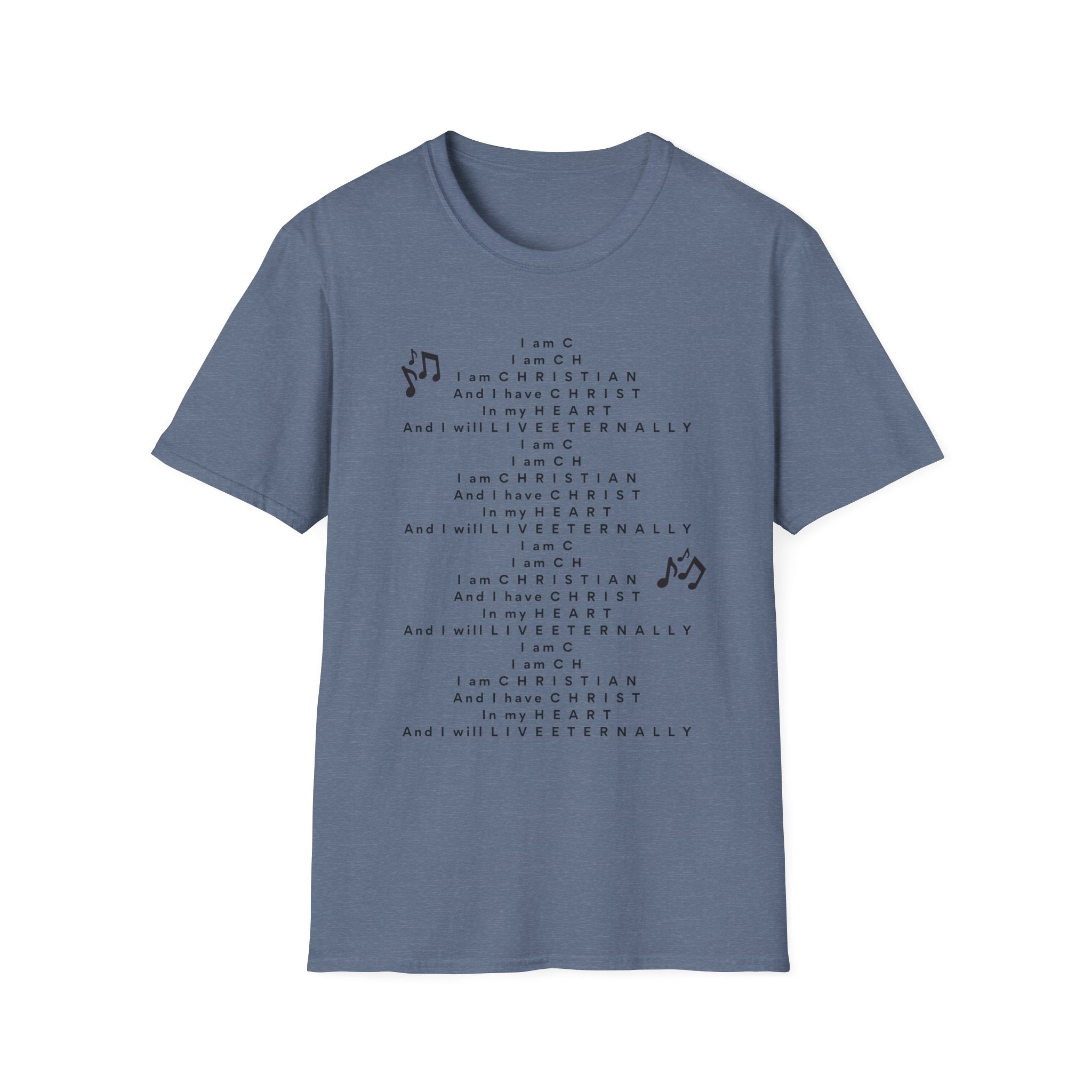Men & Woman Softstyle T-Shirt - "C-h-r-i-s-t-i-a-n" "Song"