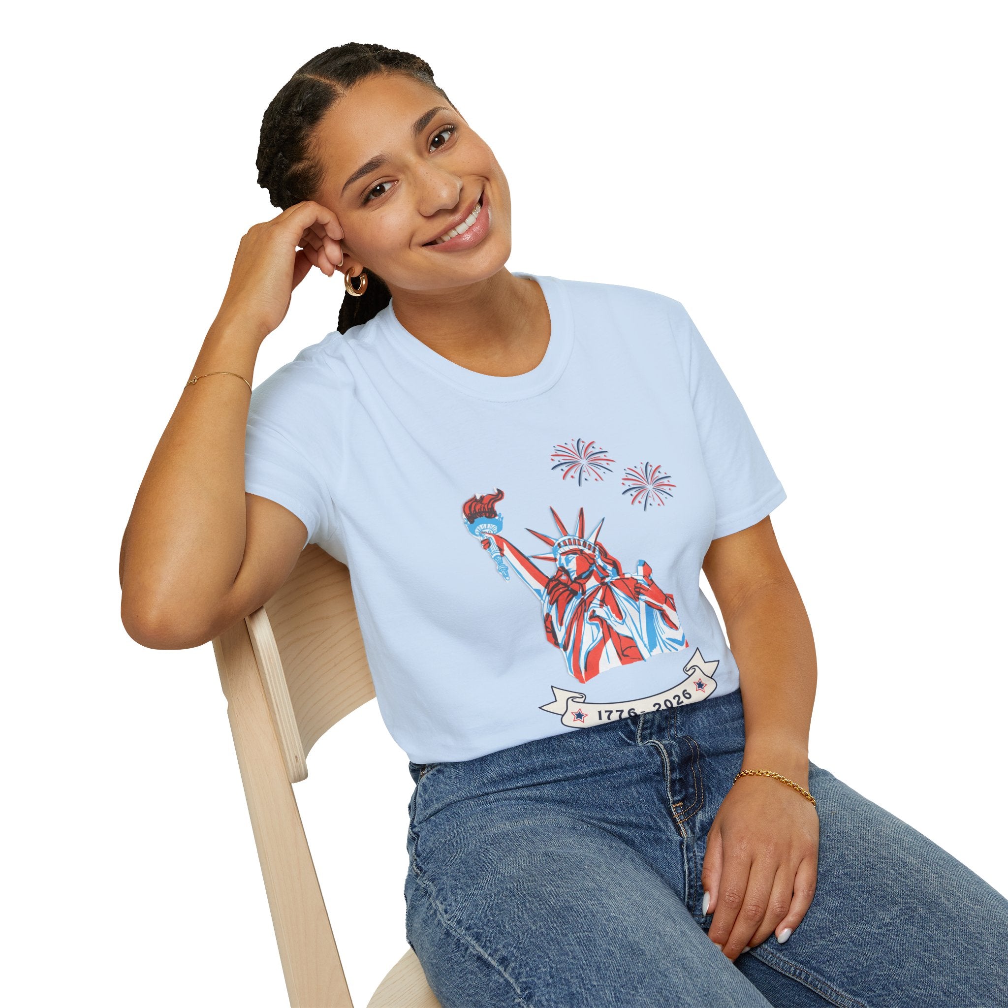 Relaxed Soft Tee- Men & Women - Statue of Liberty 250