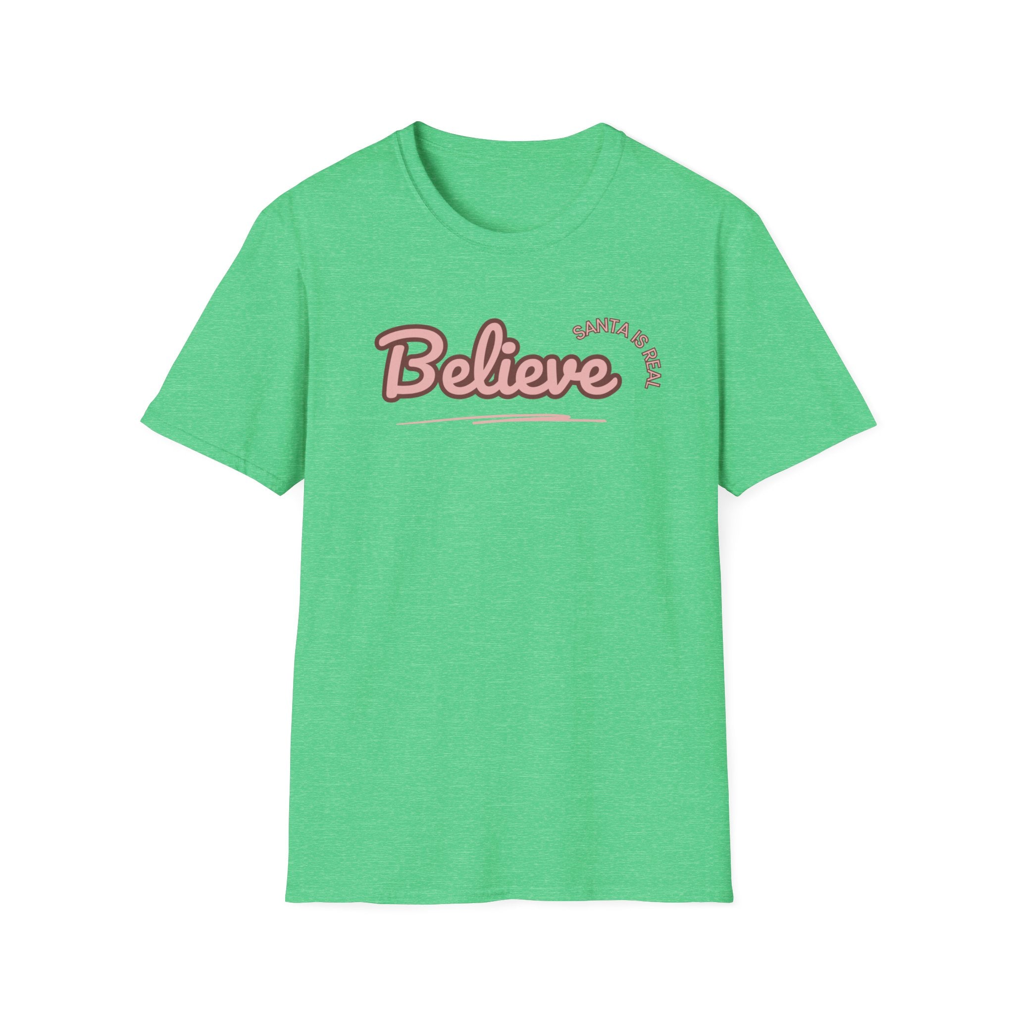 Ladies  Soft Tee - Relaxed Fit "Christmas "  "Believe"   "Santa"