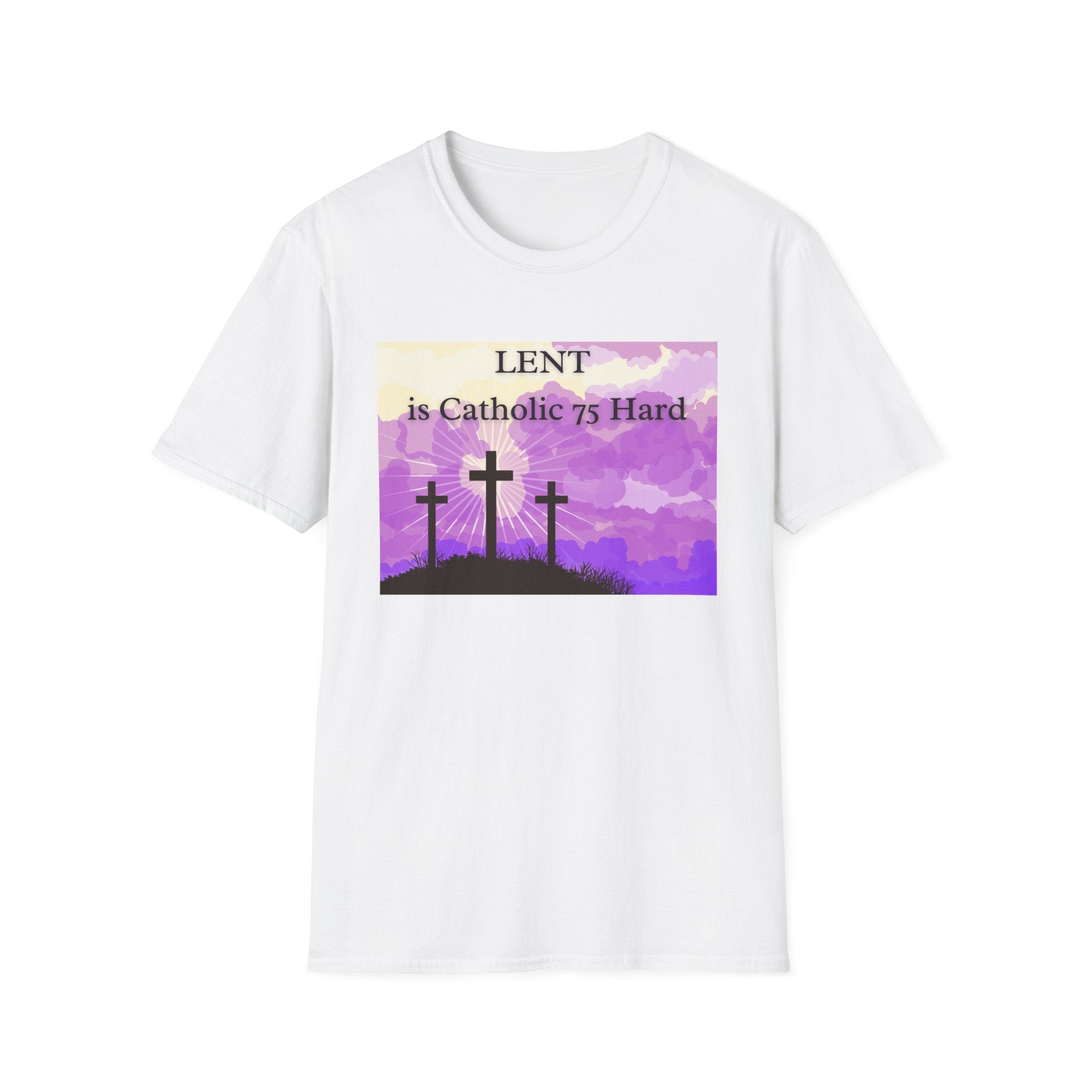 Relaxed Soft Tee Men & Women - Colorful Lent is Catholic 75 Hard