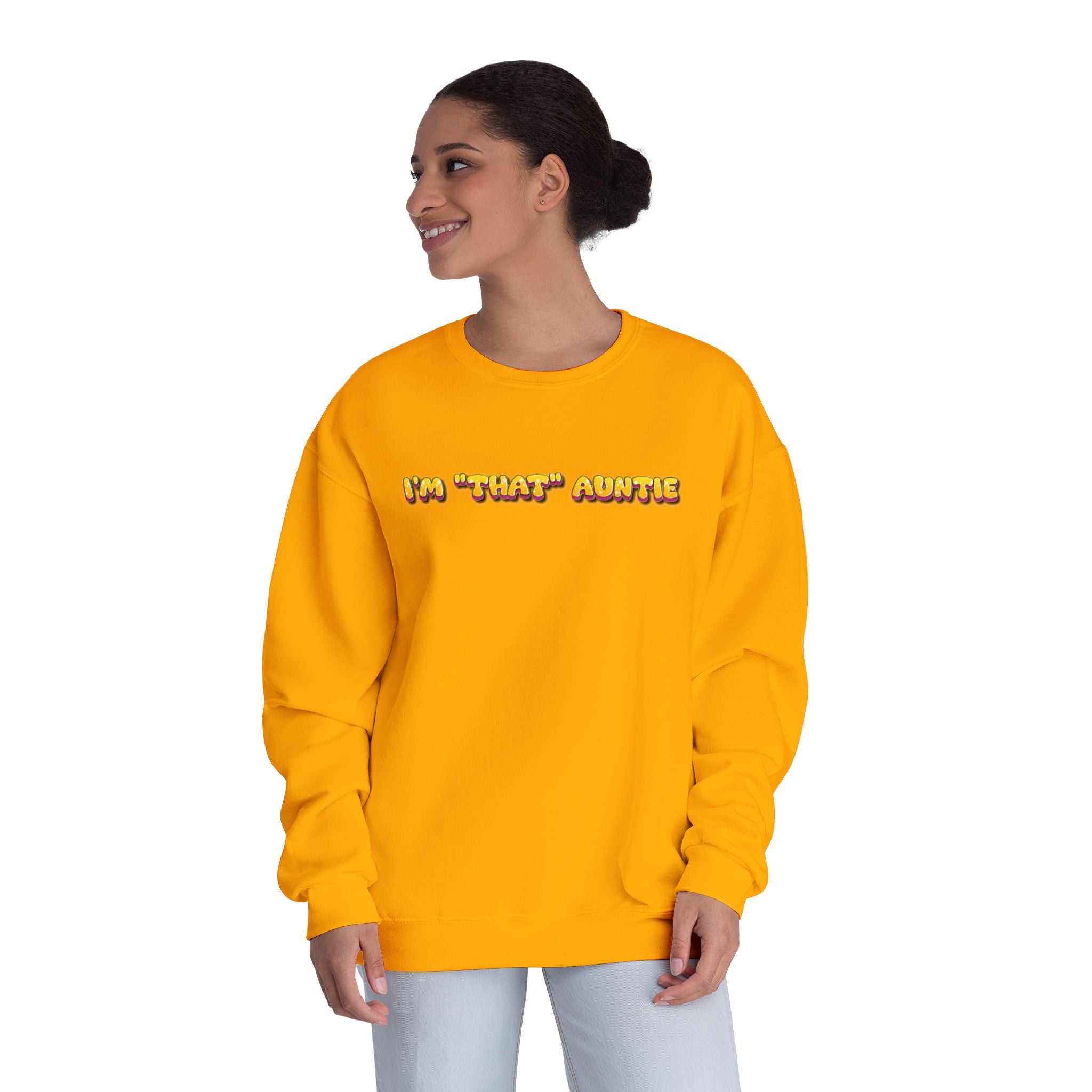 Lightweight Women's Sweatshirt - Im That Auntie Colorful