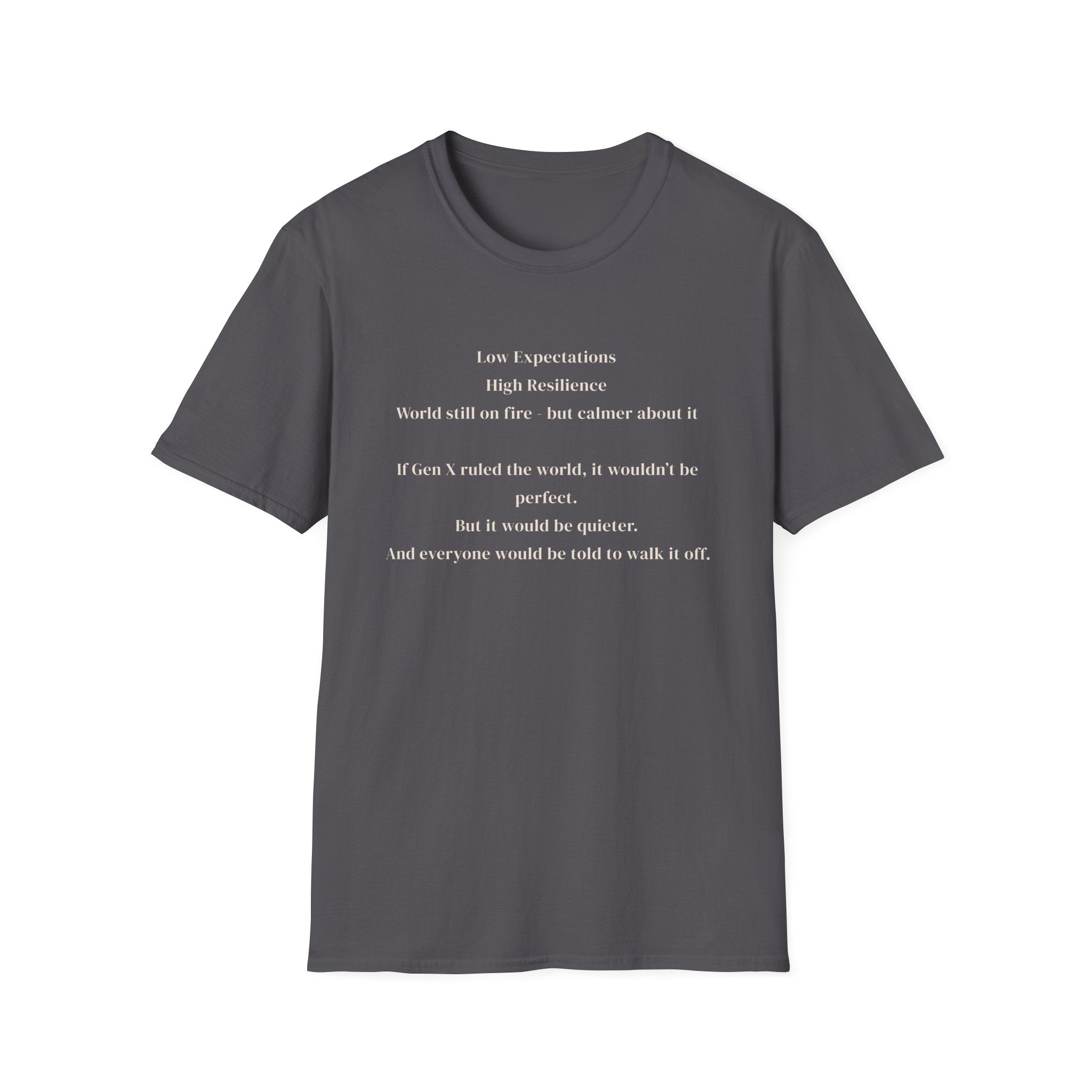 Men's soft tee - Low Expectations  Gen x