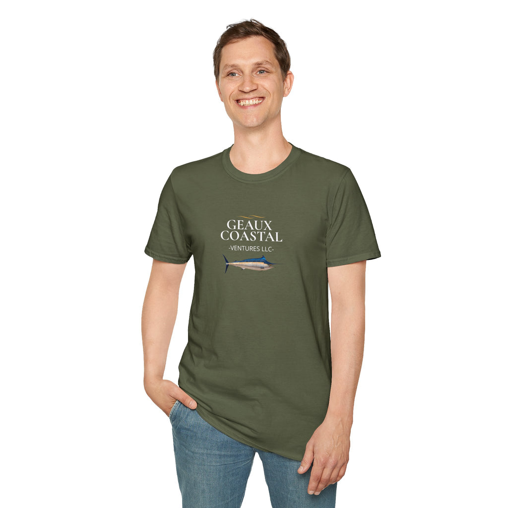 Soft Relaxed Mens Geaux Coastal Marlin Tee