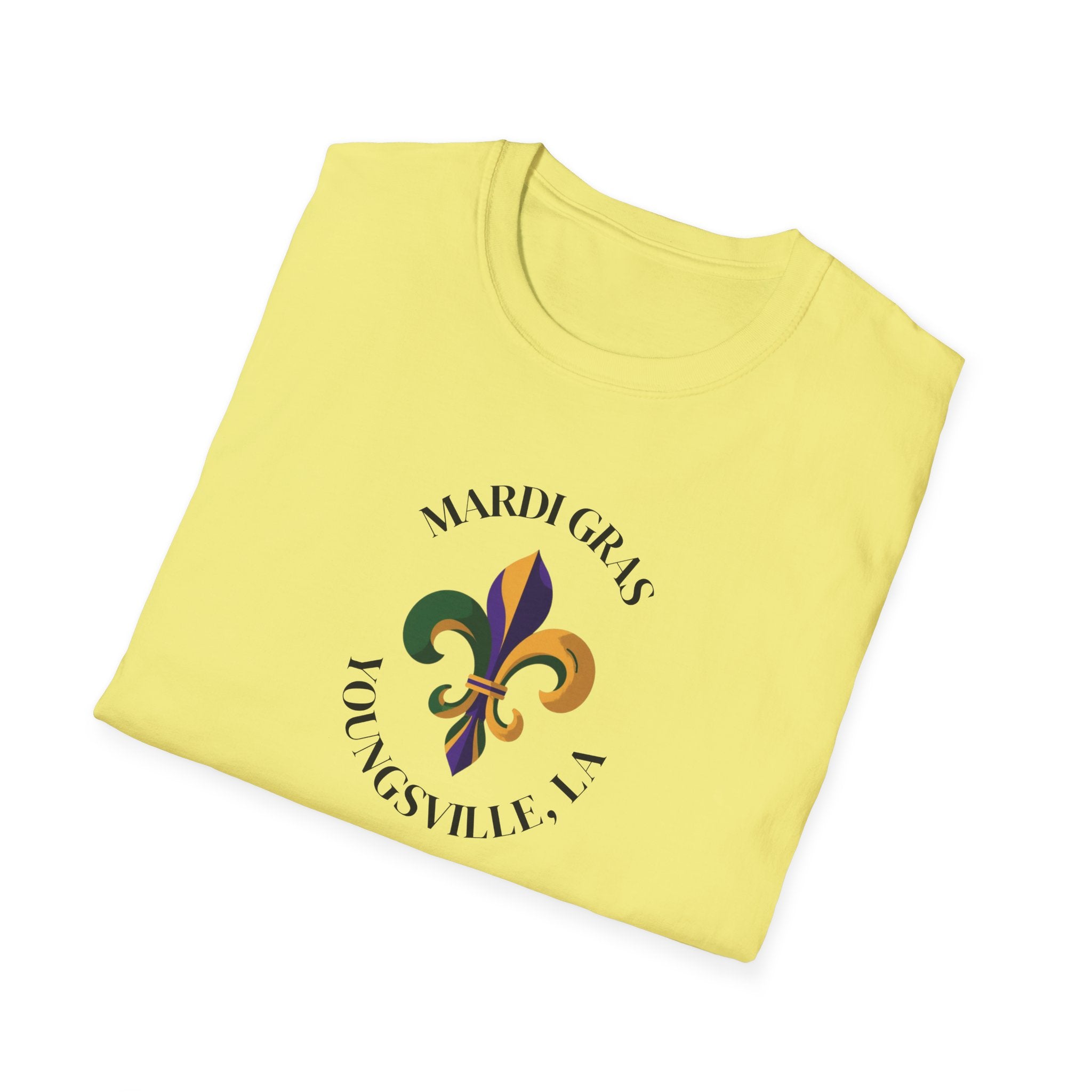 Relaxed Soft T Shirt-  Men and Woman Mardi Gras Youngsville La