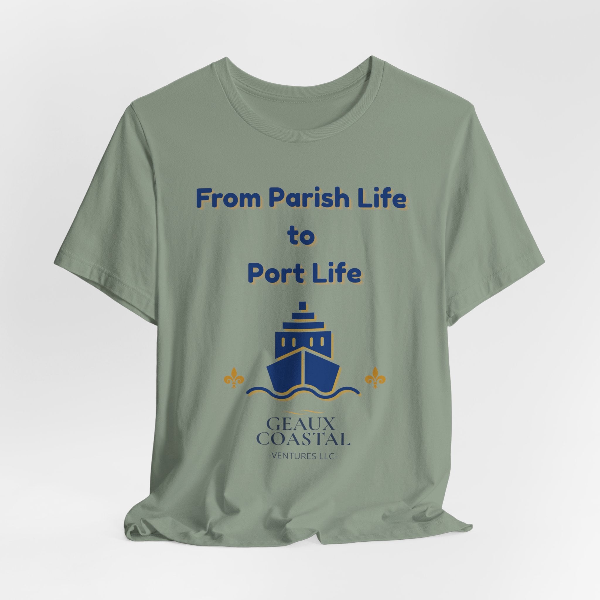 Men or Women Relaxed T Shirt - Parish and Port Cruise T Shirt