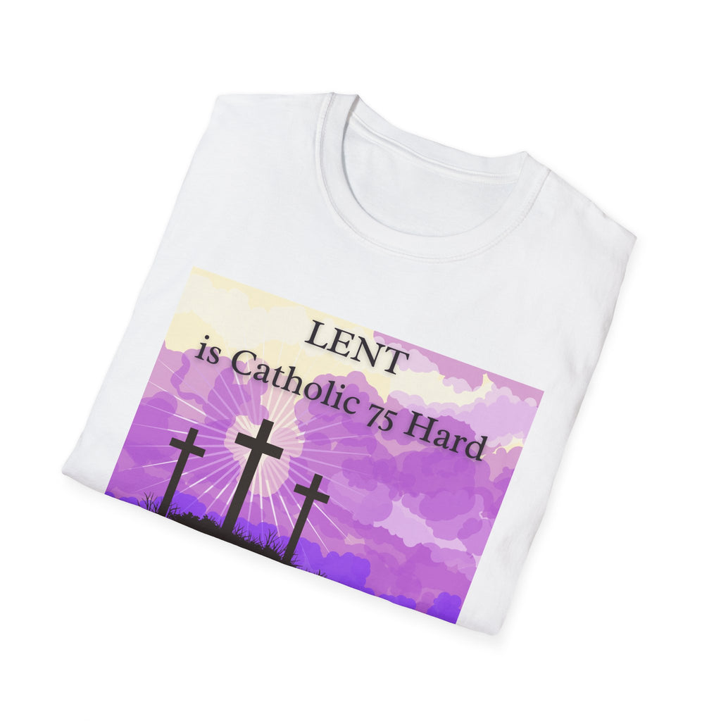 Relaxed Soft Tee Men & Women - Colorful Lent is Catholic 75 Hard