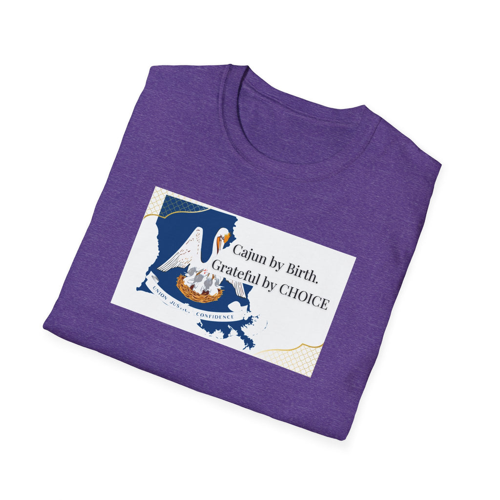 Soft Relaxed Tee Men and Women - Cajun By Birth Grateful by Choice