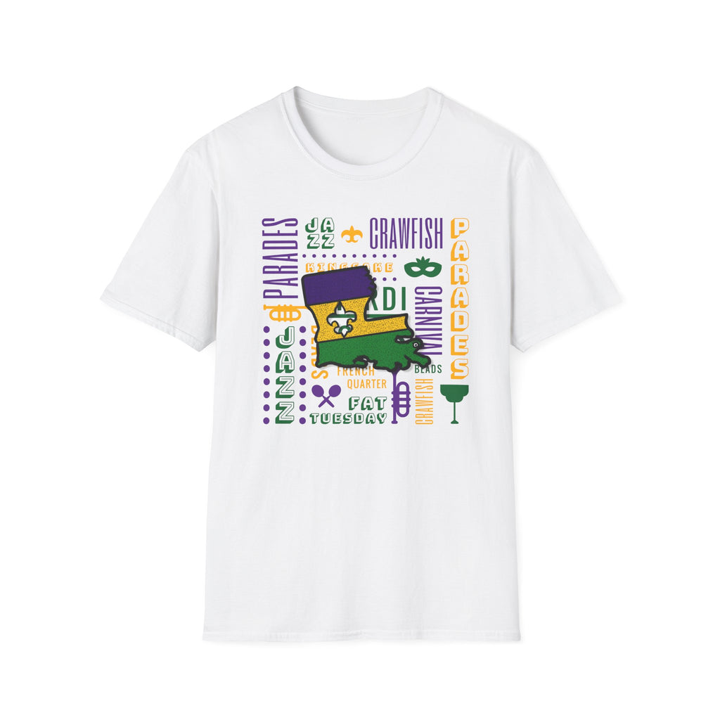 Relaxed Soft T Shirt - Men and Women - louisiana