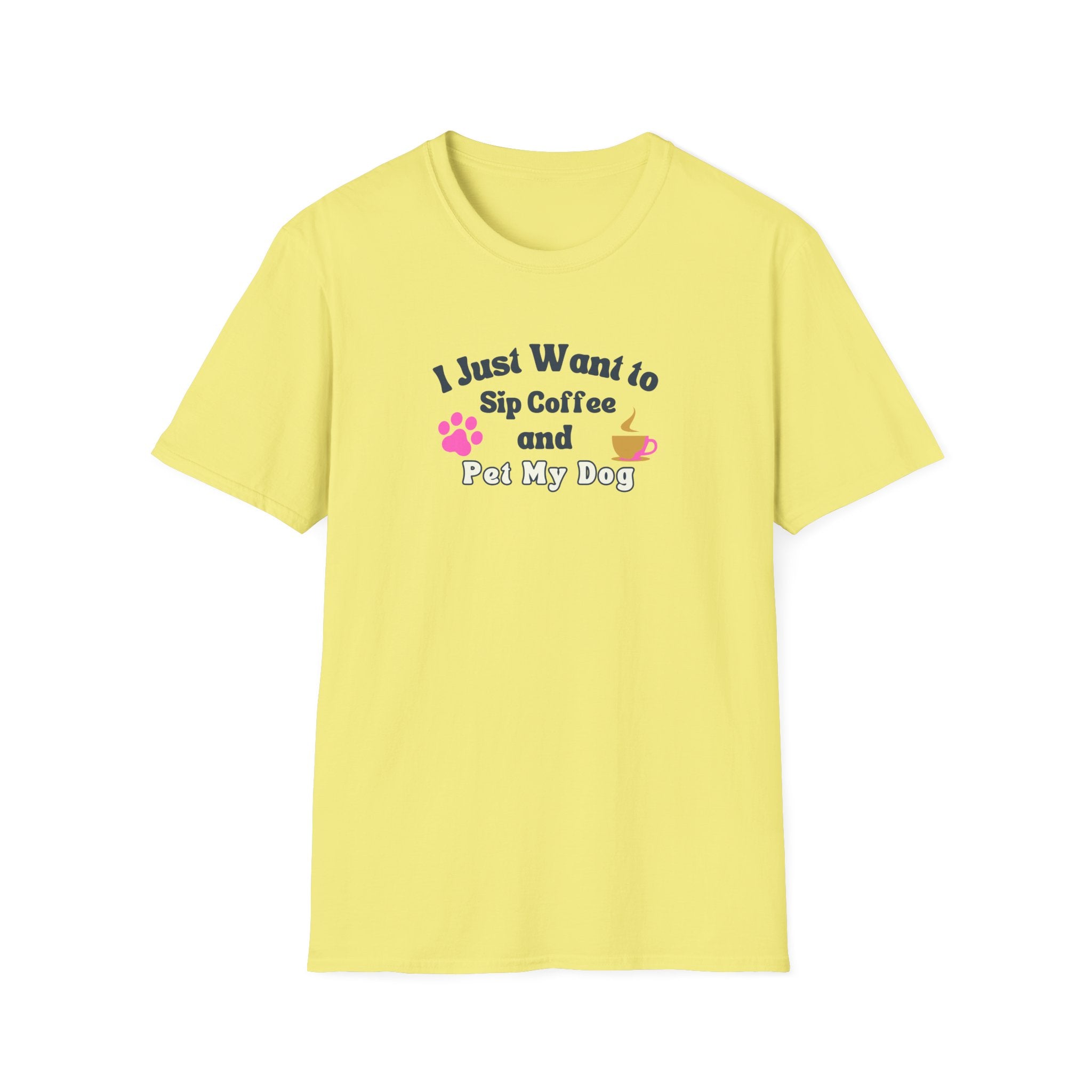 Women's Soft Relaxed Tee - Coffee and Dogs